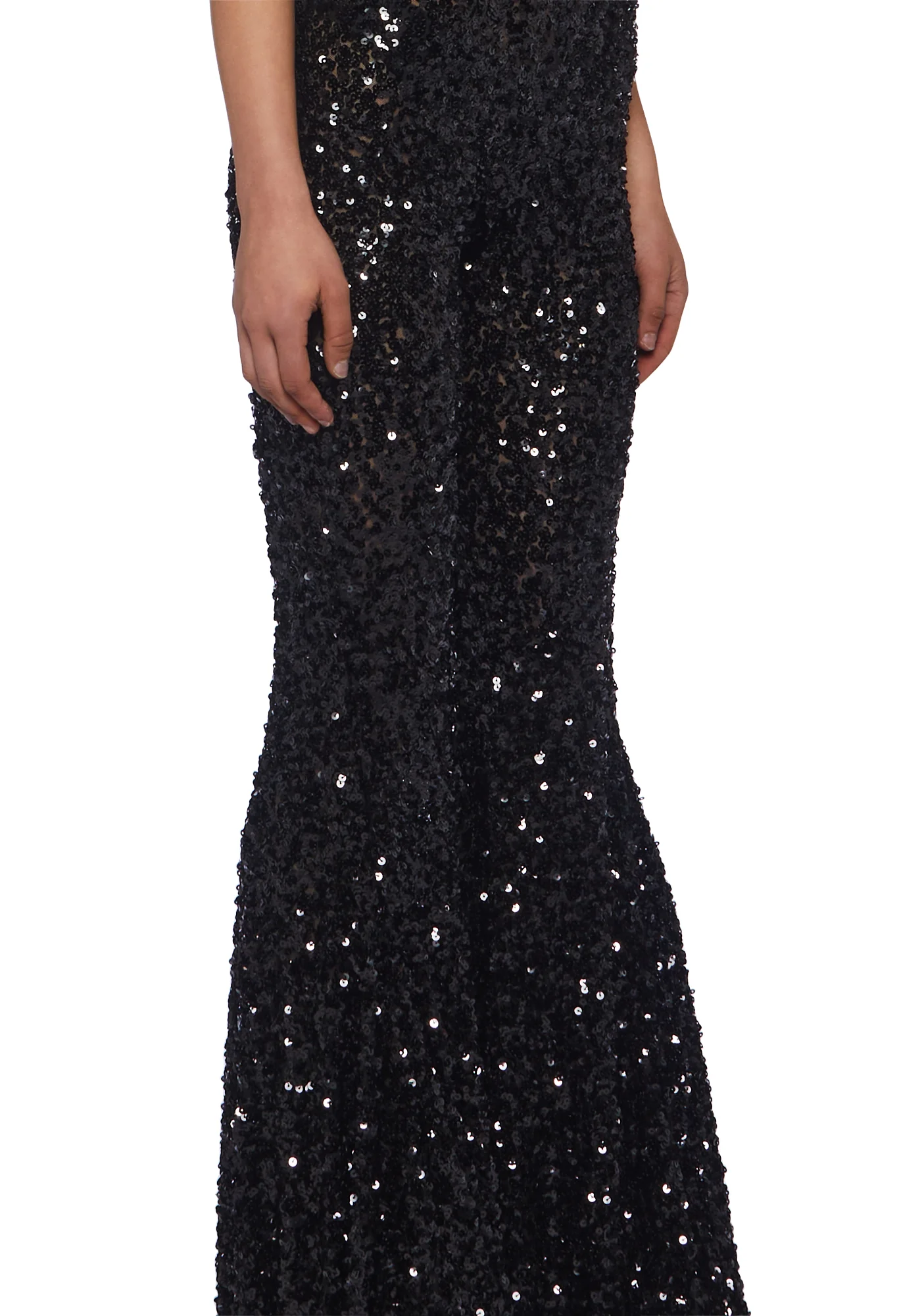 Sparkle Nights Sequin Jumpsuit- Black - Image 6