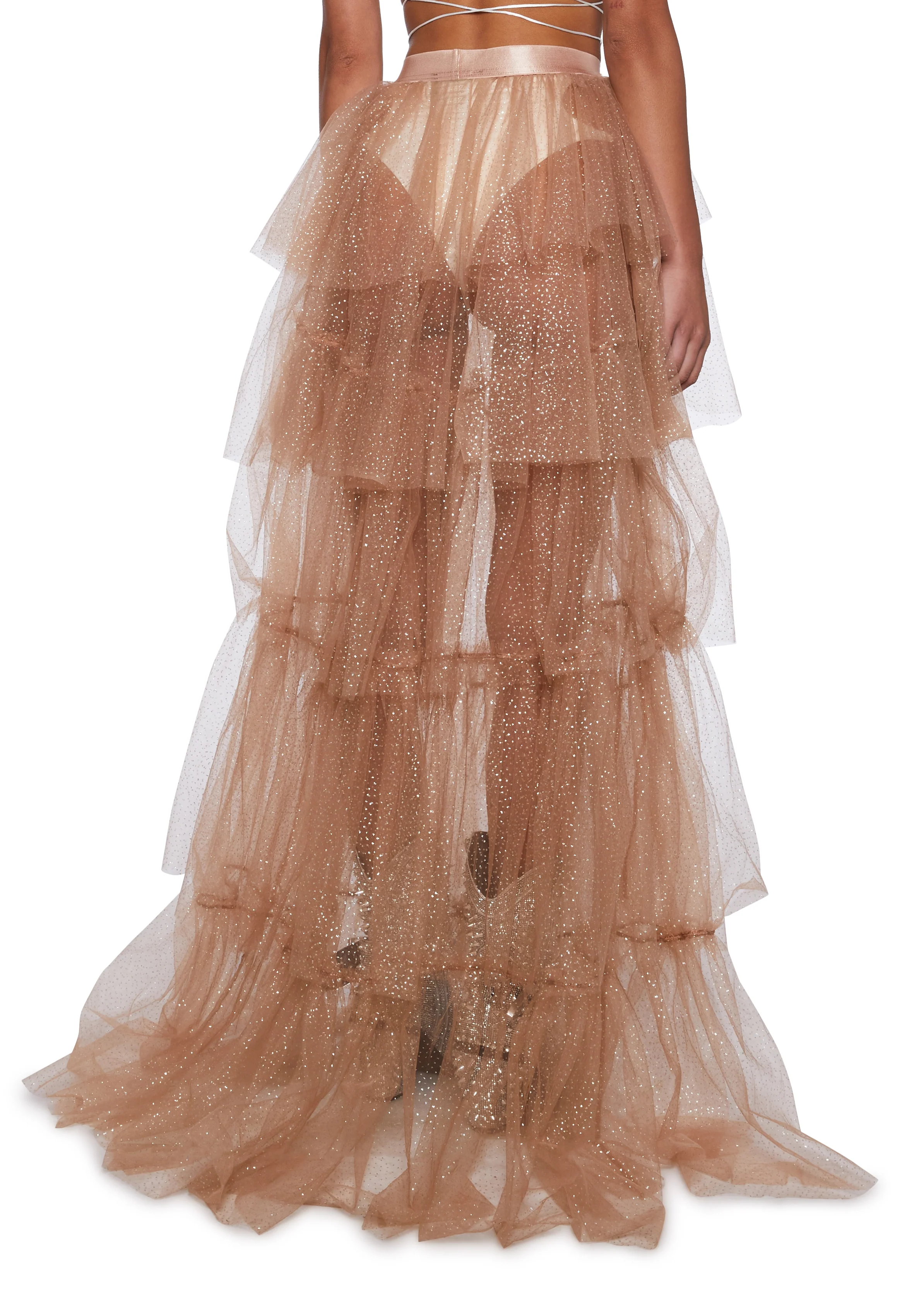Sparkle Trek Tulle Maxi Skirt - Image 4
