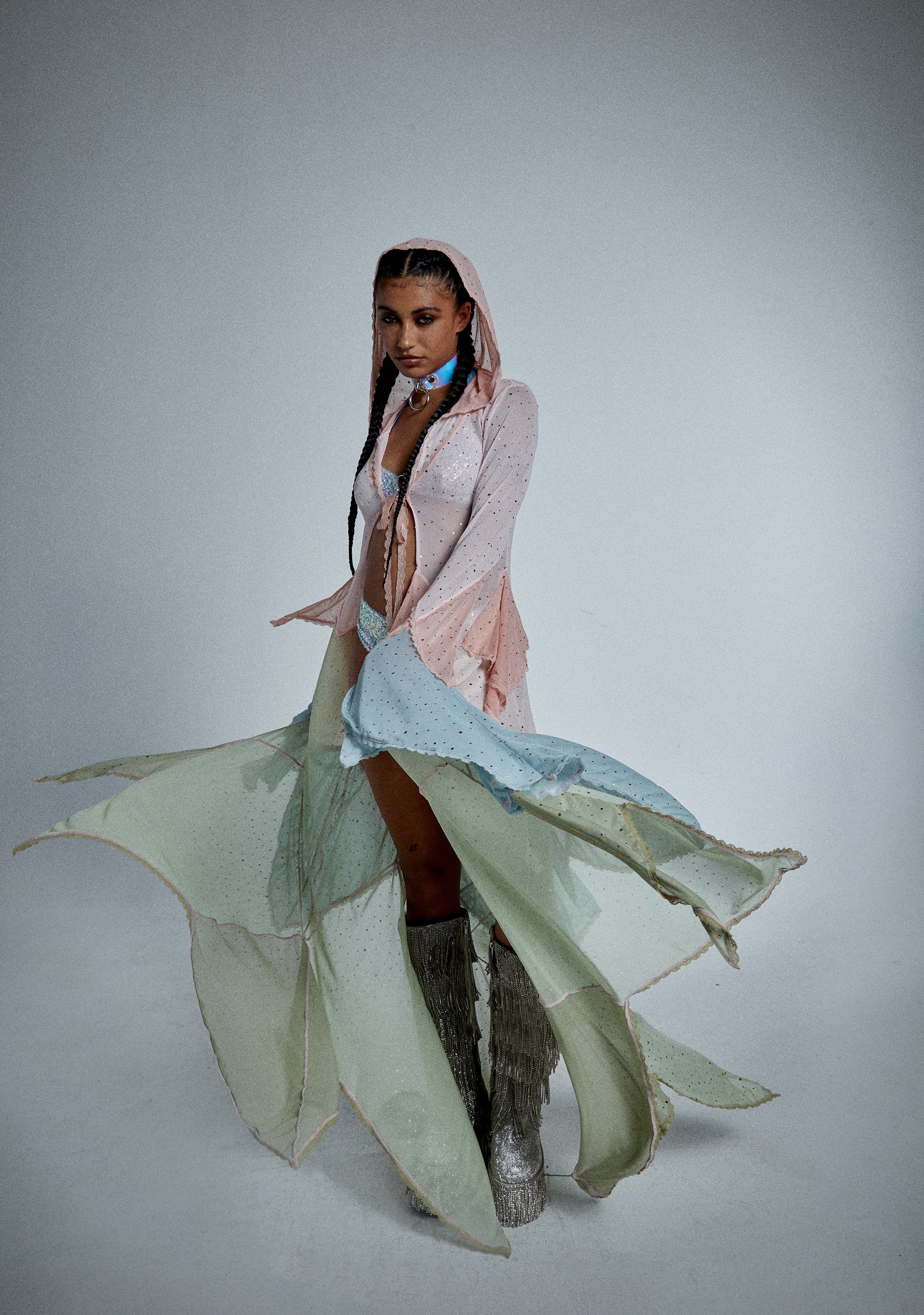 Sparkled Myths Hooded Duster - Image 2
