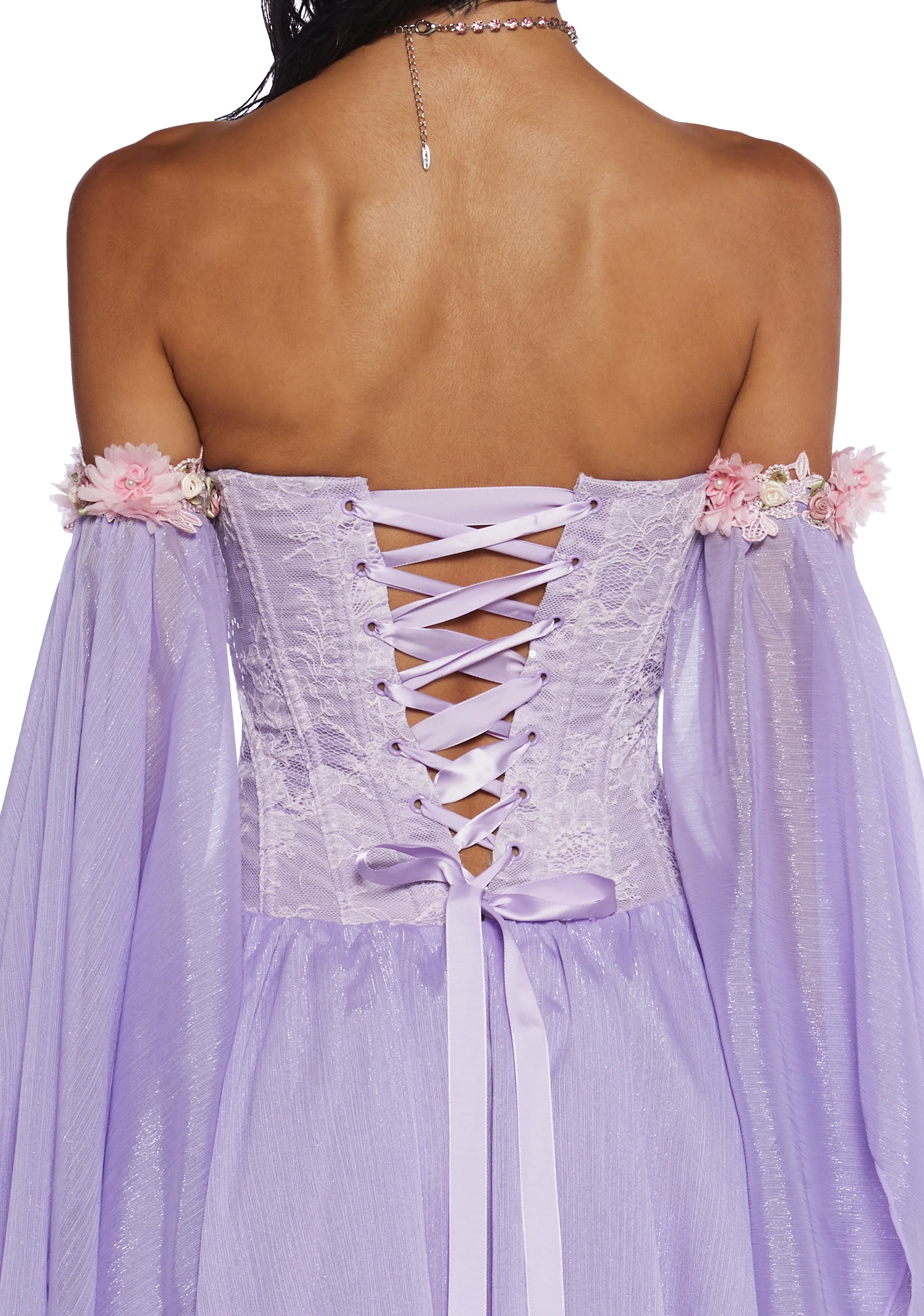 Sparkling Enchantment Mini Dress - Purple - Image 5