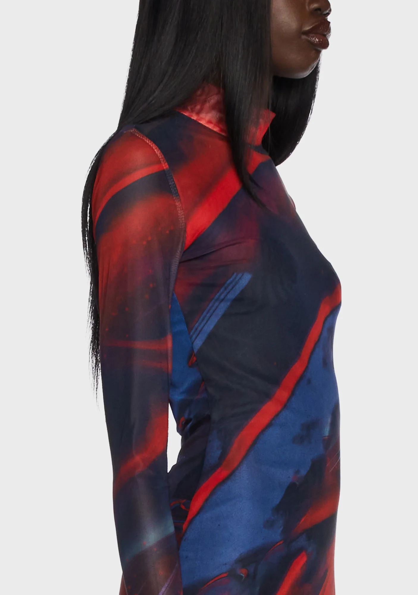 Sparks Fly Mesh Mini Dress - Image 5