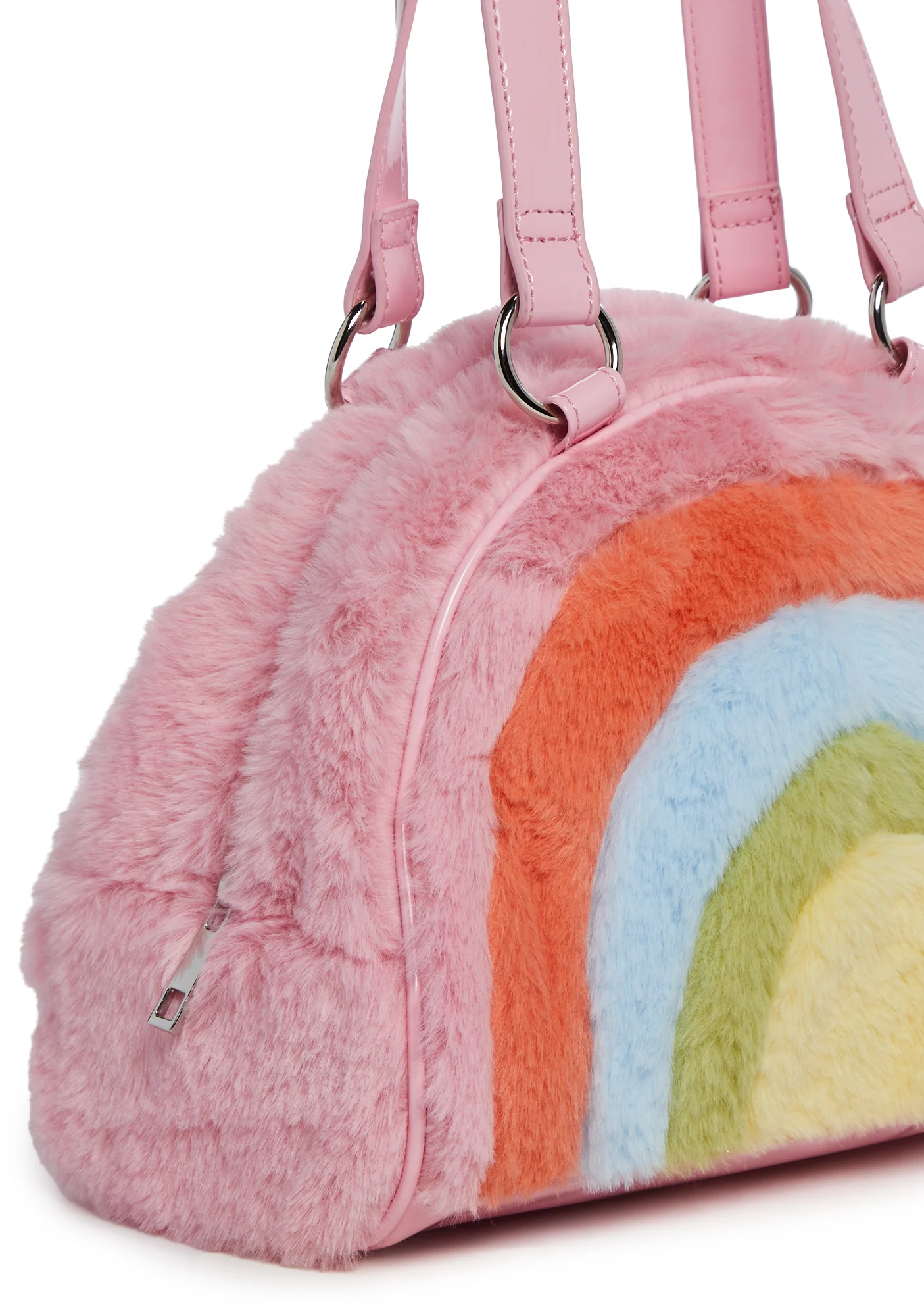 Spectrum Creamsicle Faux Fur Handbag - Image 2