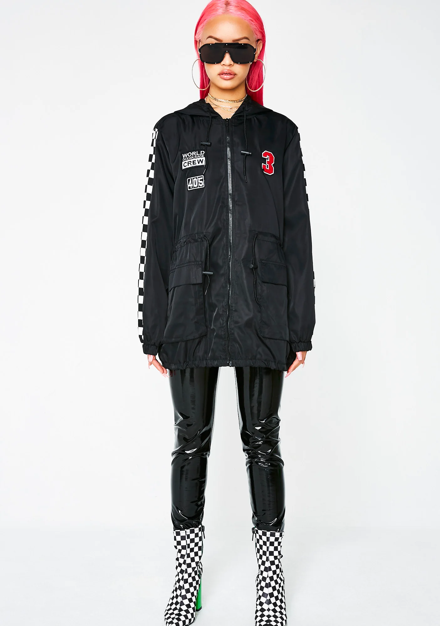 Speed Addiction Checkered Jacket - Image 5