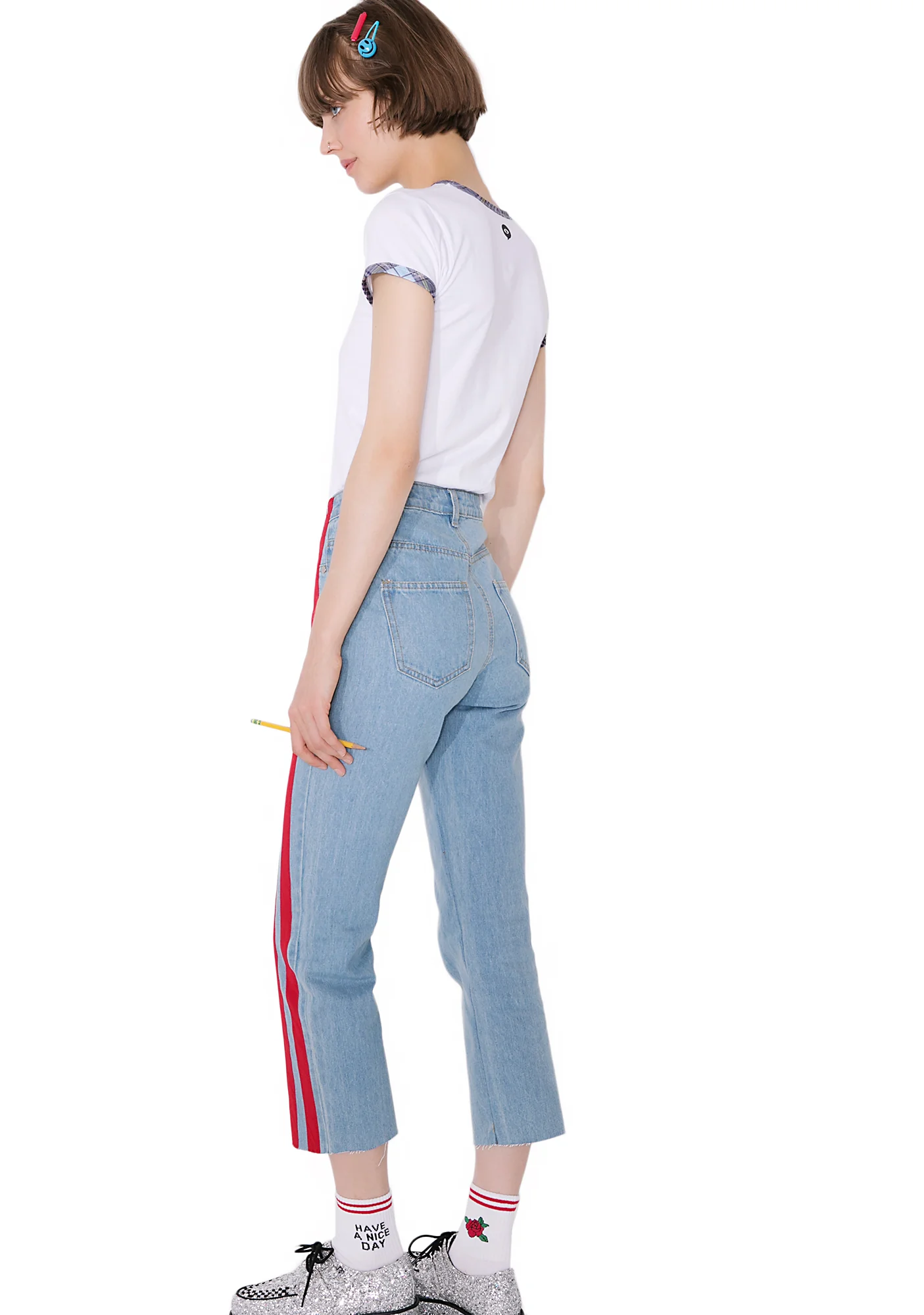 Speed Racer Striped Jeans - Image 4