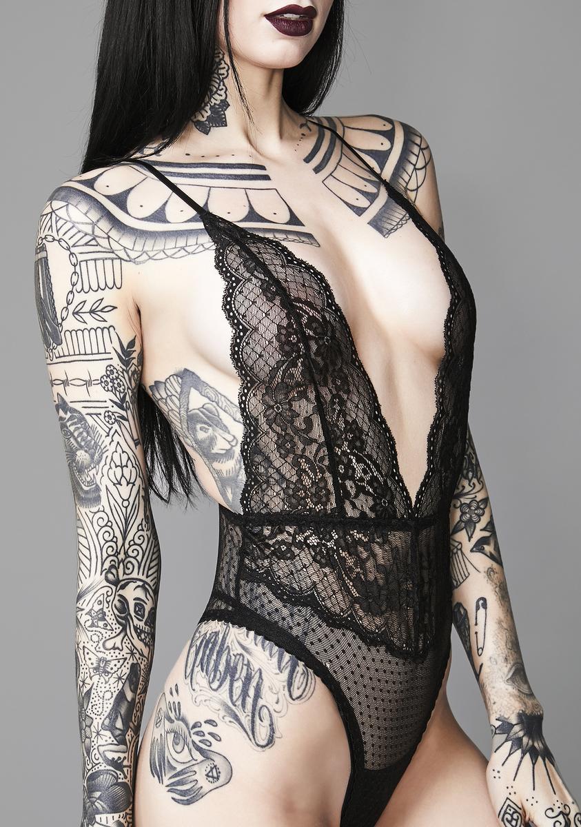 Spellbinding Lace Bodysuit - Image 3