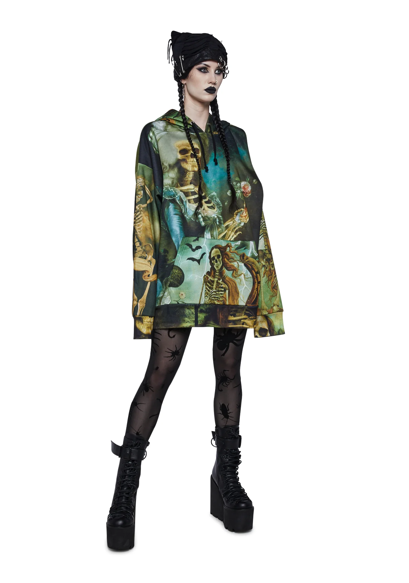 Spider’s Lair Mesh Leggings - Image 2
