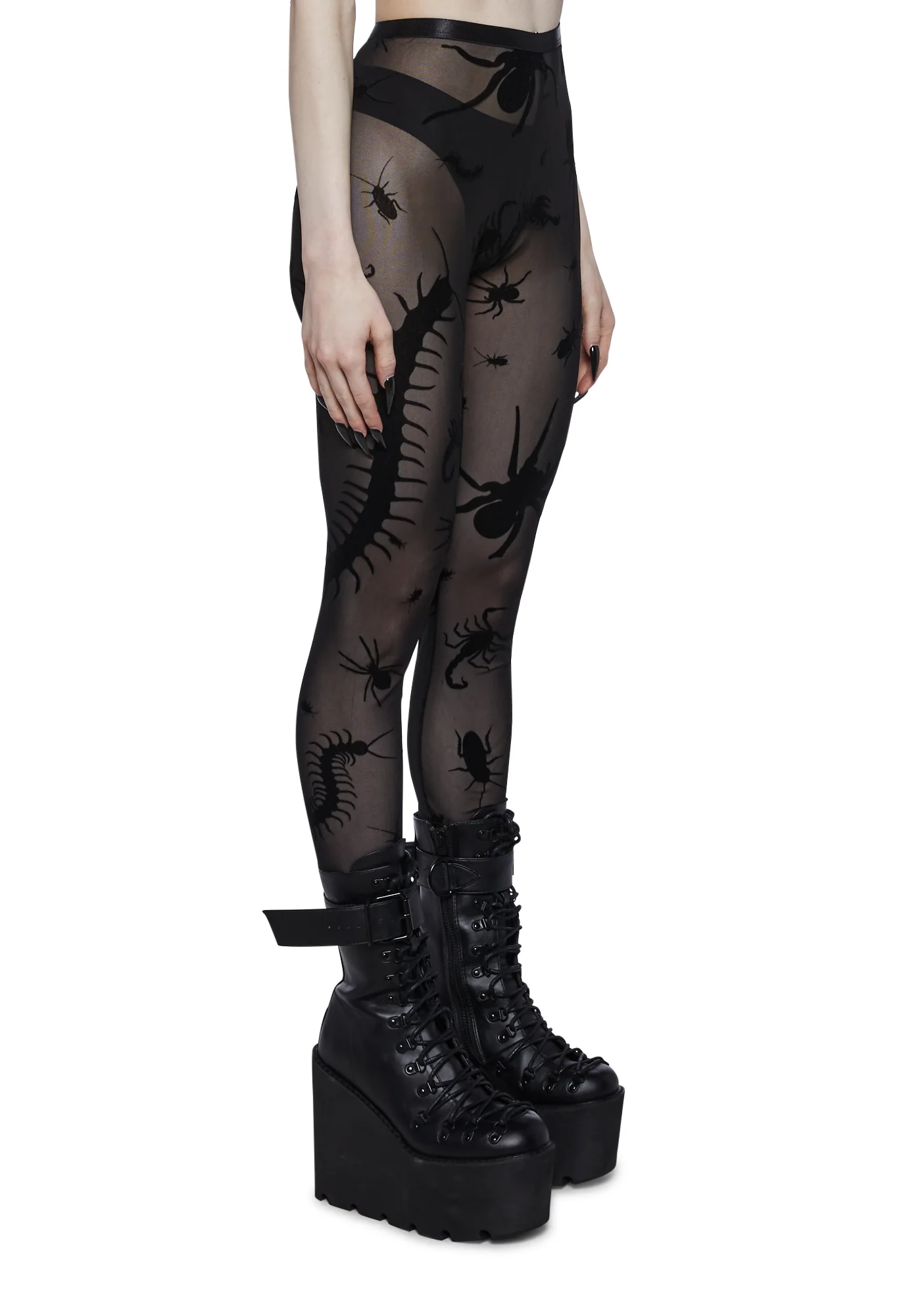 Spider’s Lair Mesh Leggings - Image 3