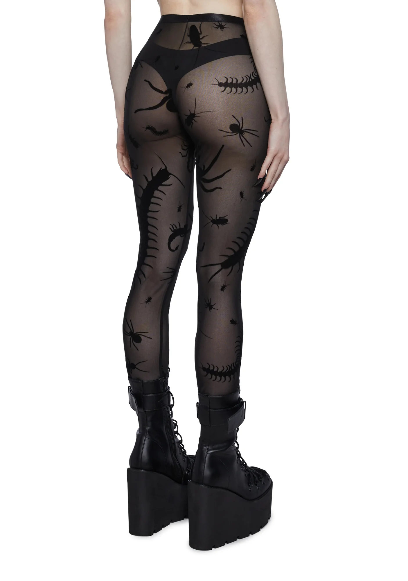 Spider’s Lair Mesh Leggings - Image 4