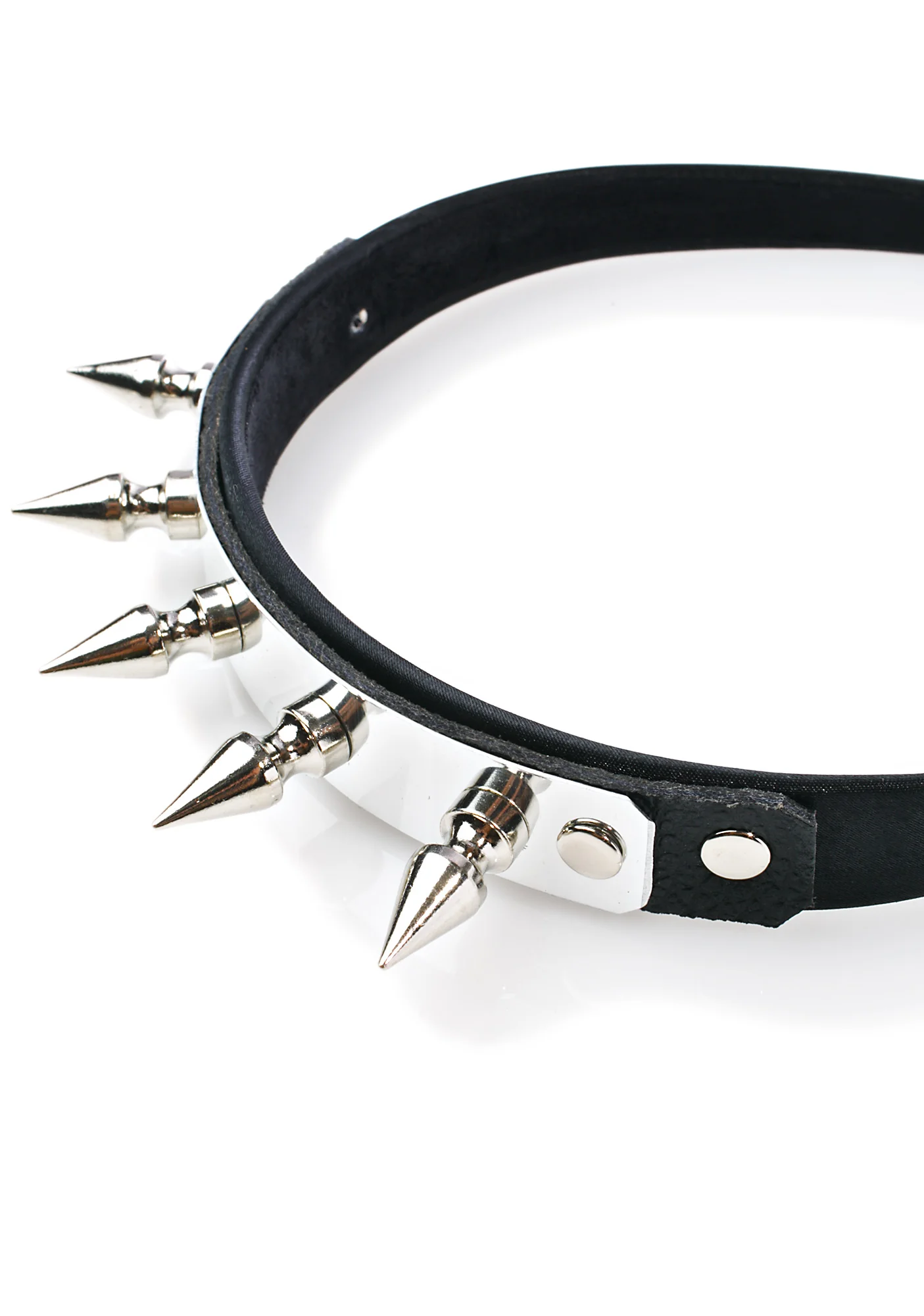 Spike And Metal Plate Headband - Image 3