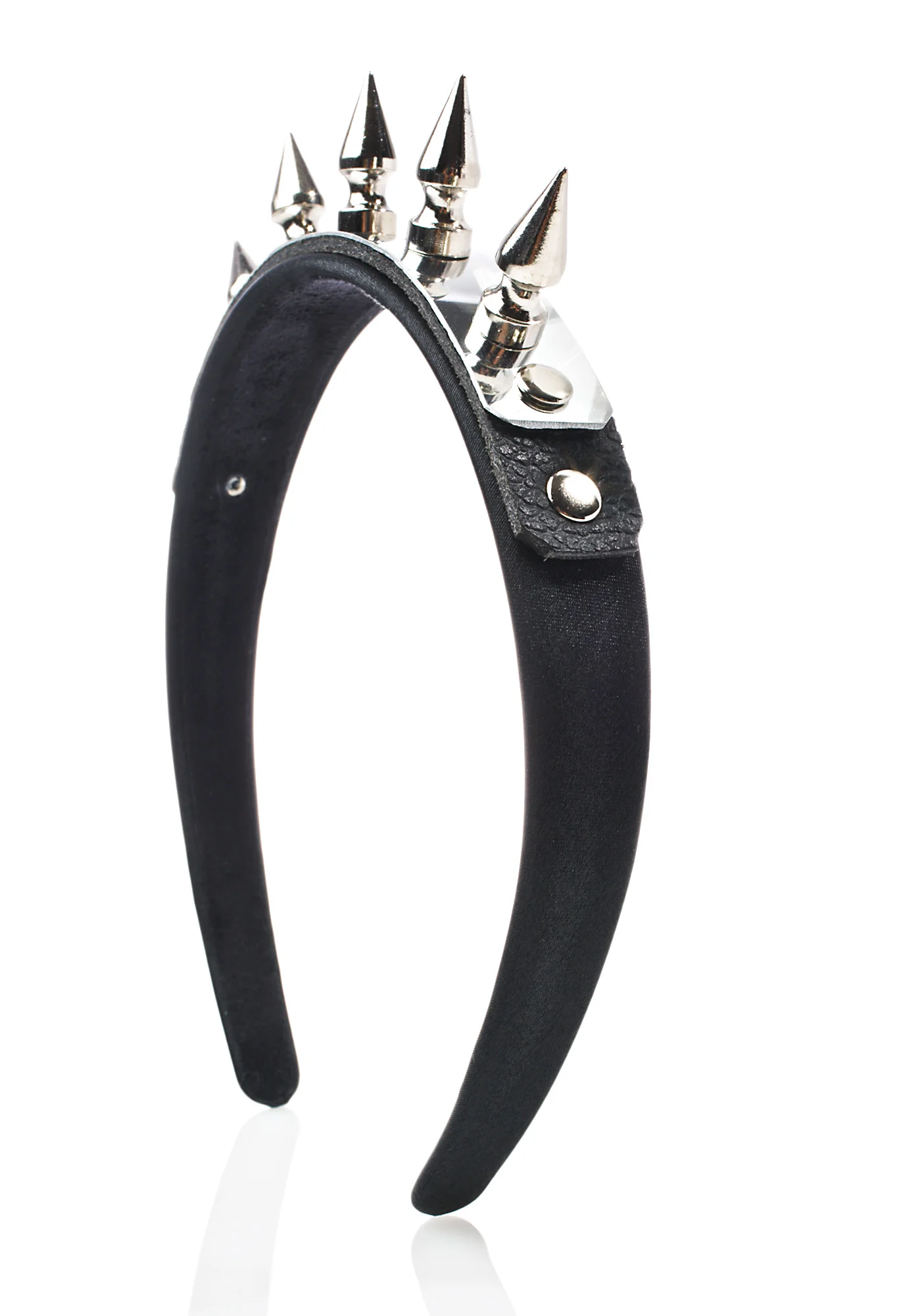 Spike And Metal Plate Headband - Image 6