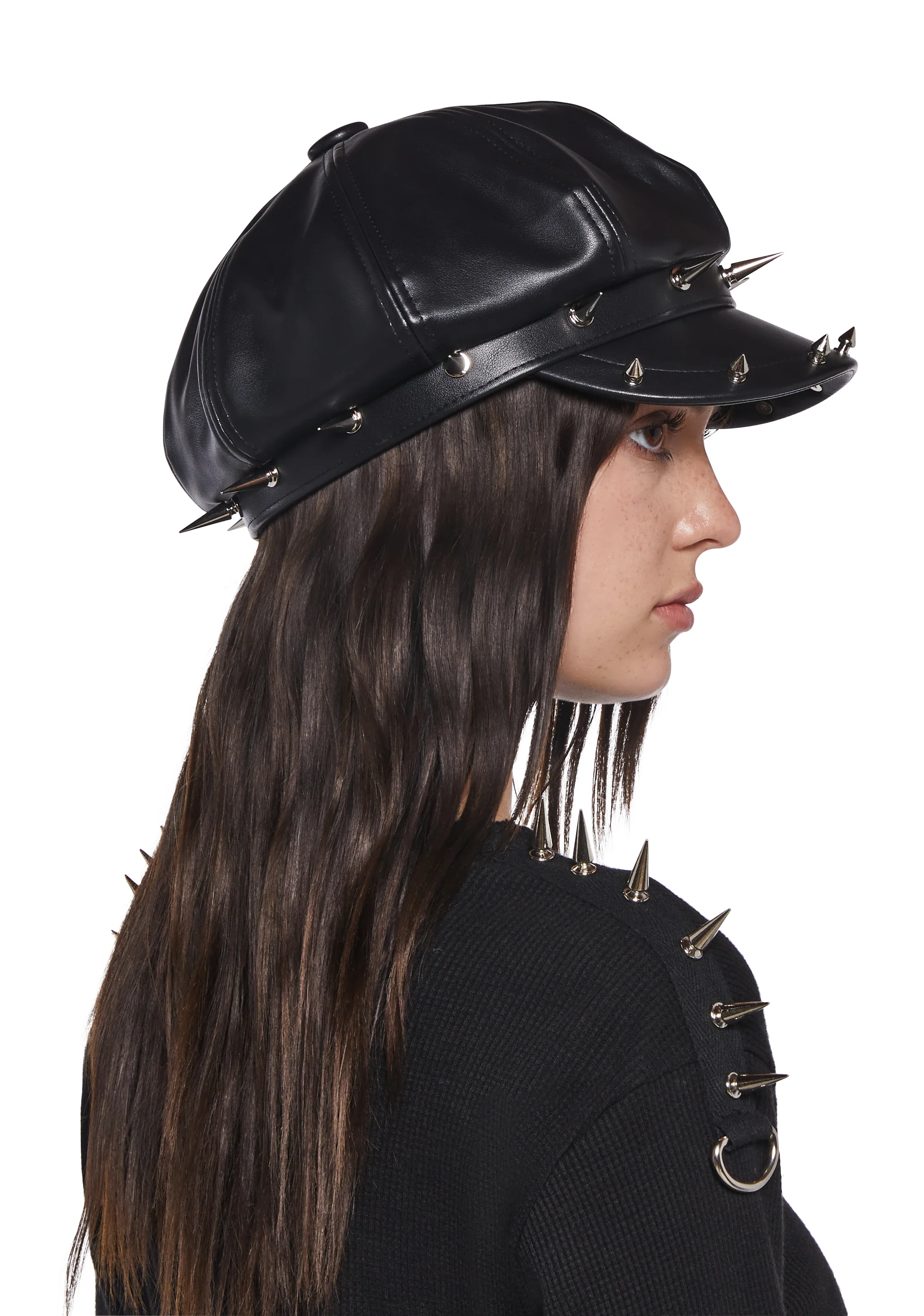 Spiked Biker Hat - Image 3