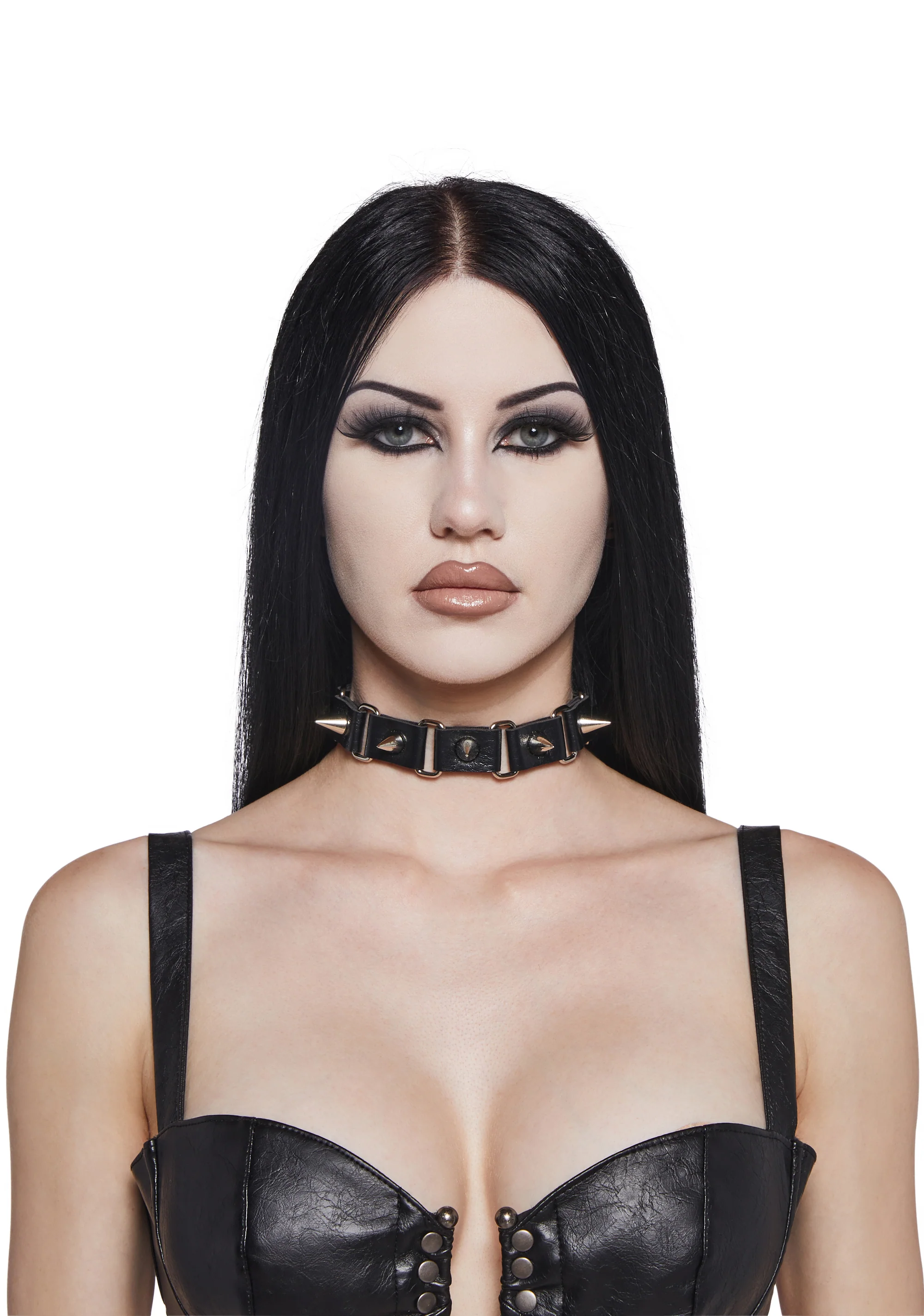 Sad Thoughts Spiked Choker - Image 4