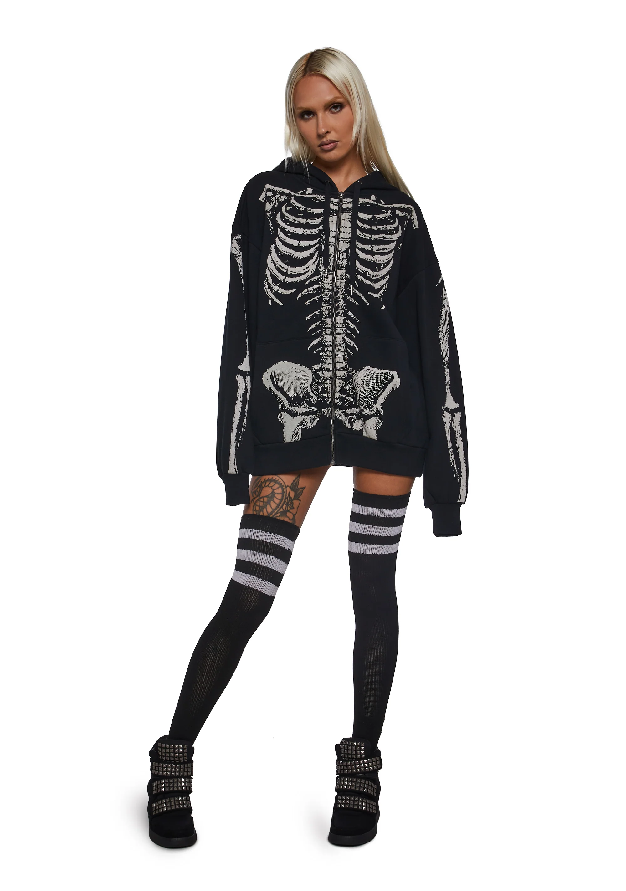 Spine Chiller Zip-Up Hoodie - Image 2