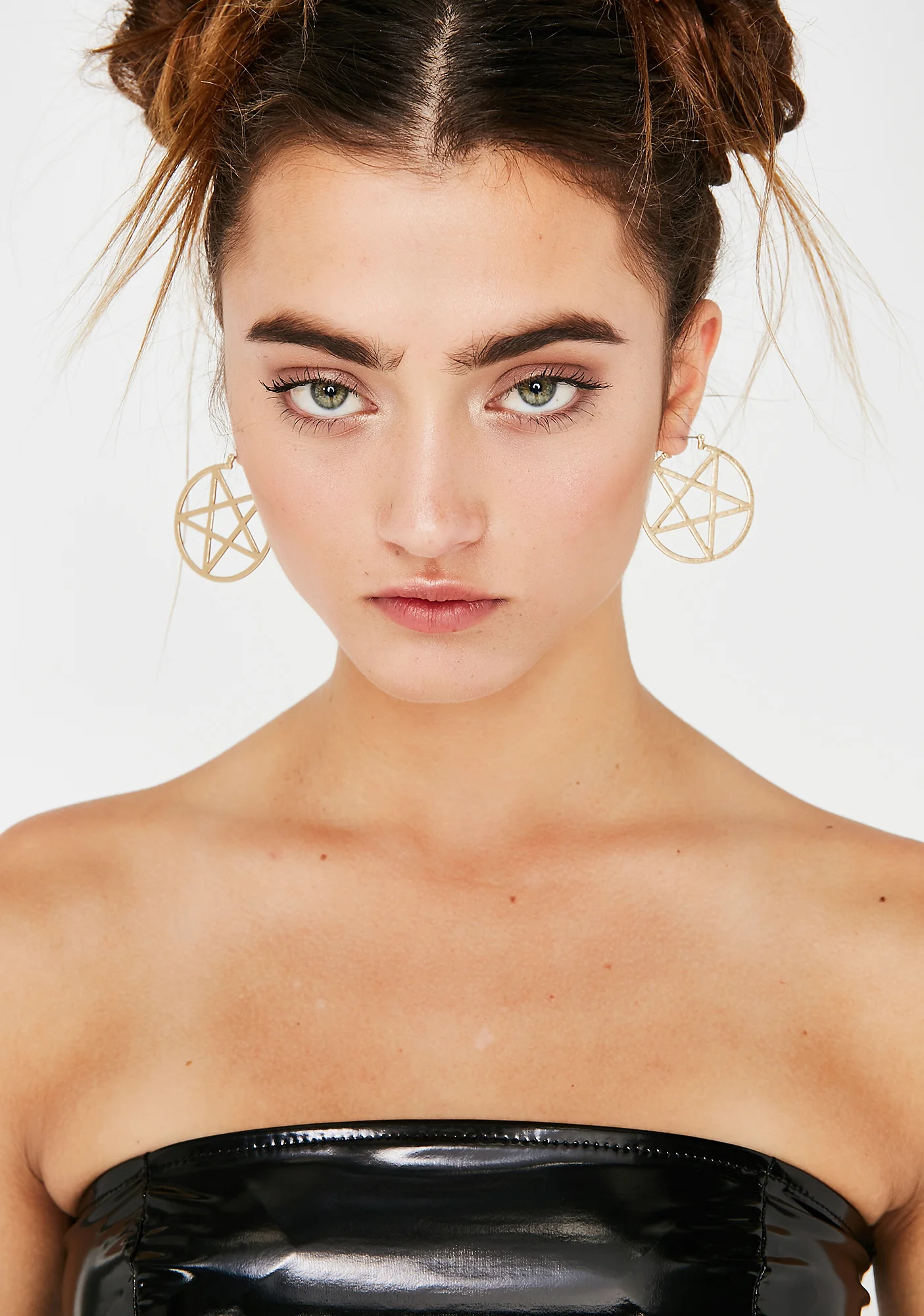 Spiritual Gathering Pentagram Earrings - Image 2