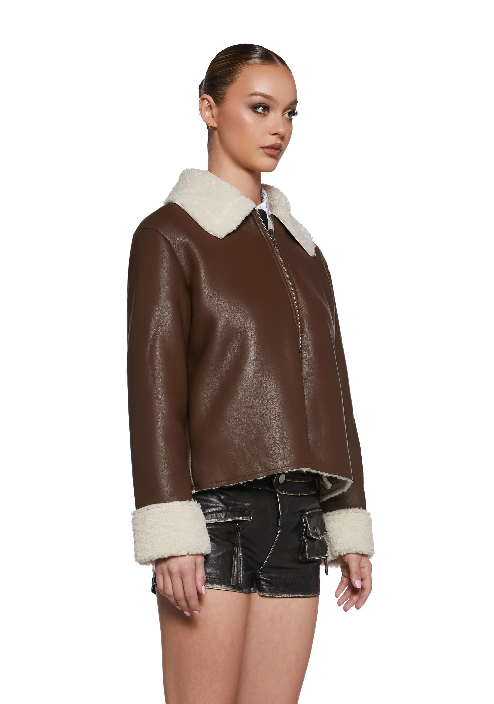 Spitfire Romance Vegan Leather Coat - Image 3