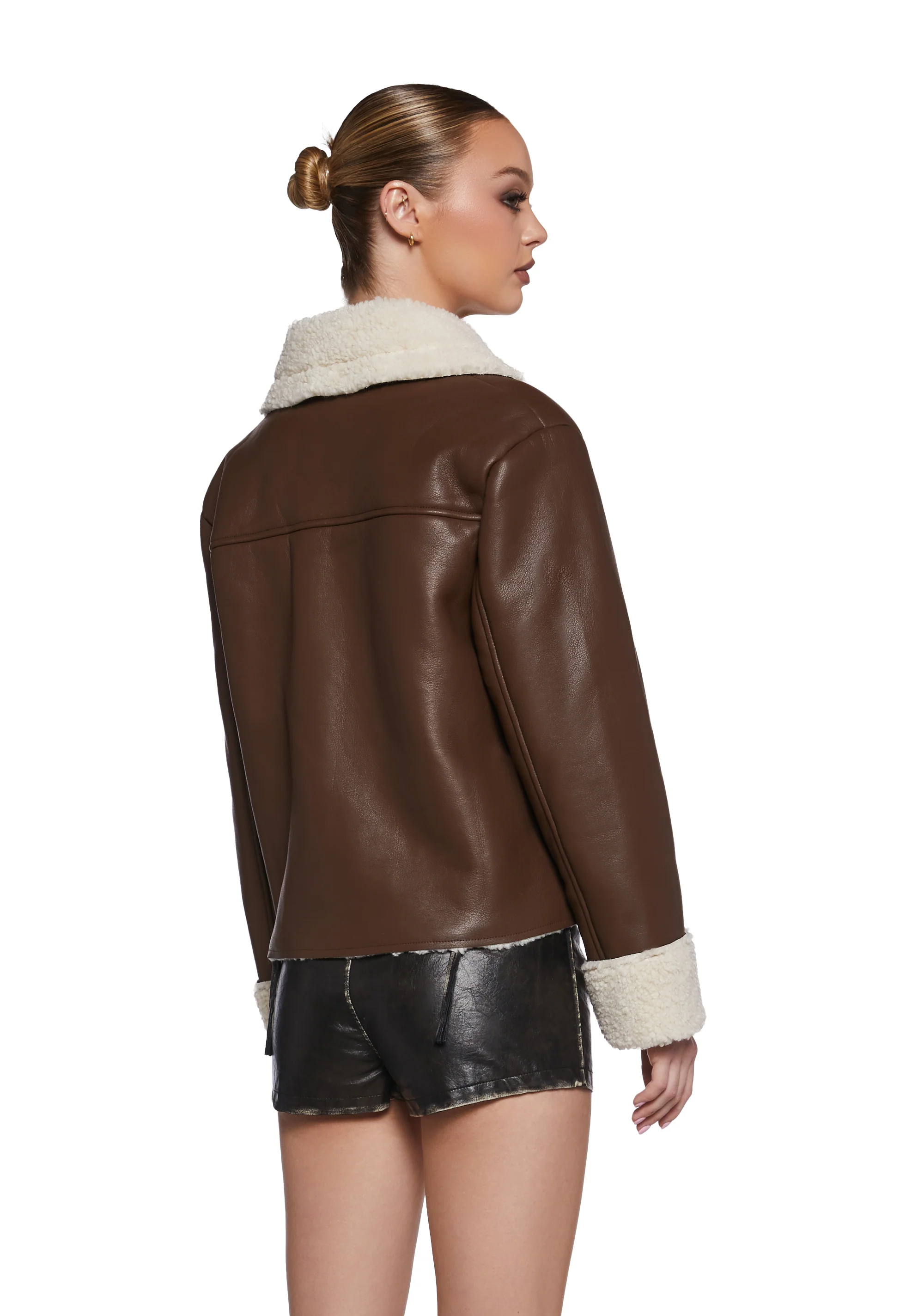 Spitfire Romance Vegan Leather Coat - Image 4