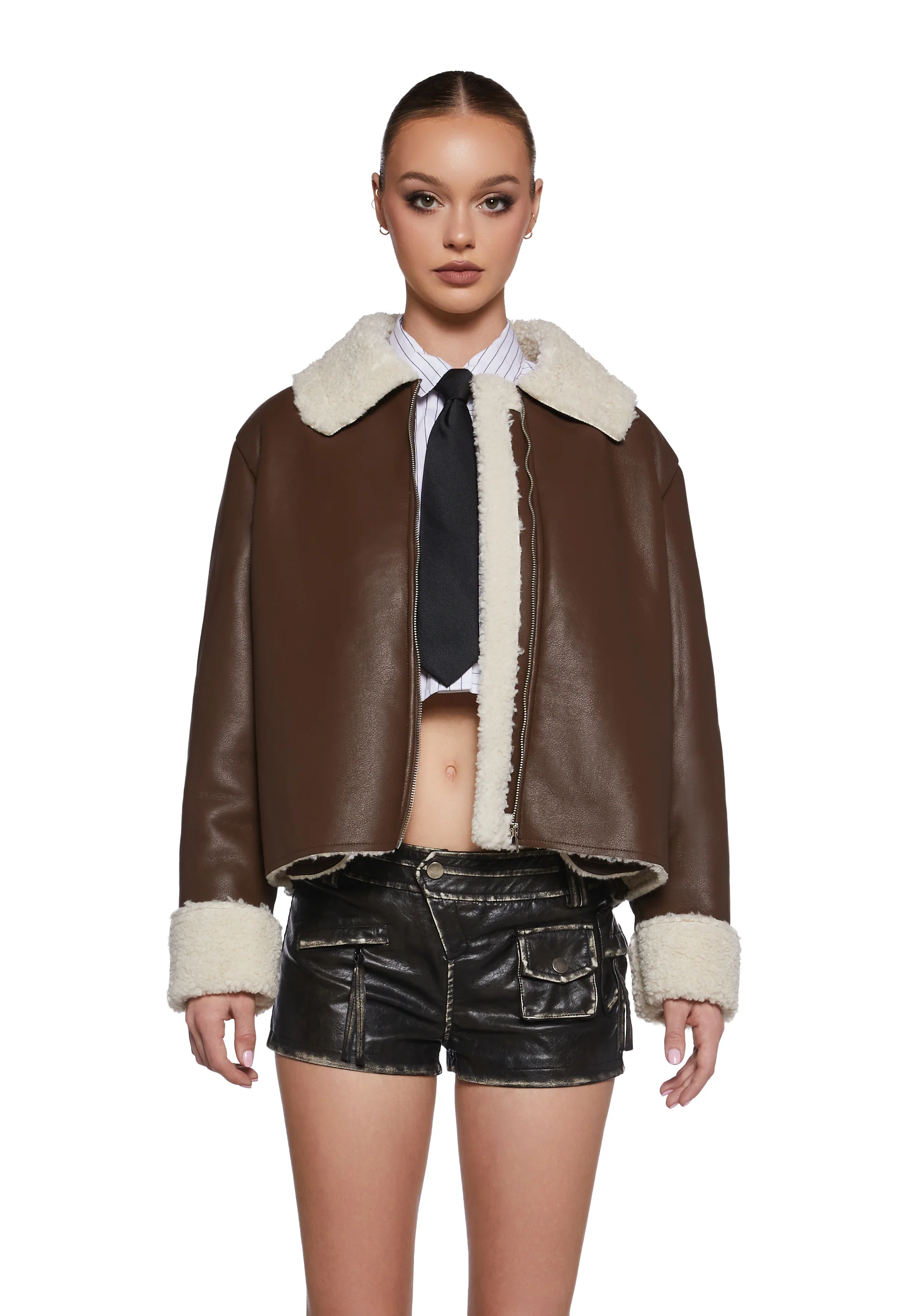 Spitfire Romance Vegan Leather Coat - Image 6