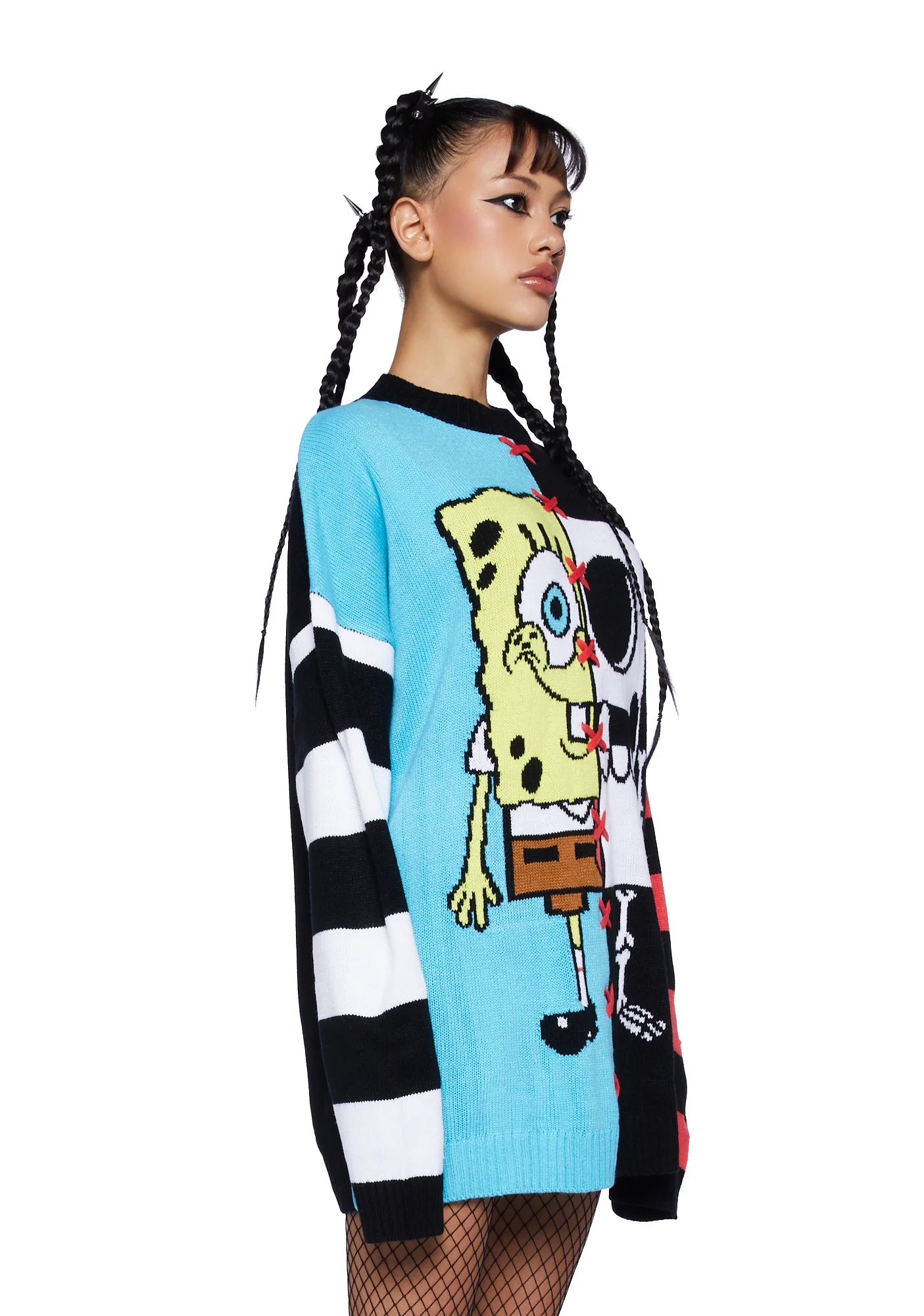 Split Personality Intarsia Sweater - Image 3