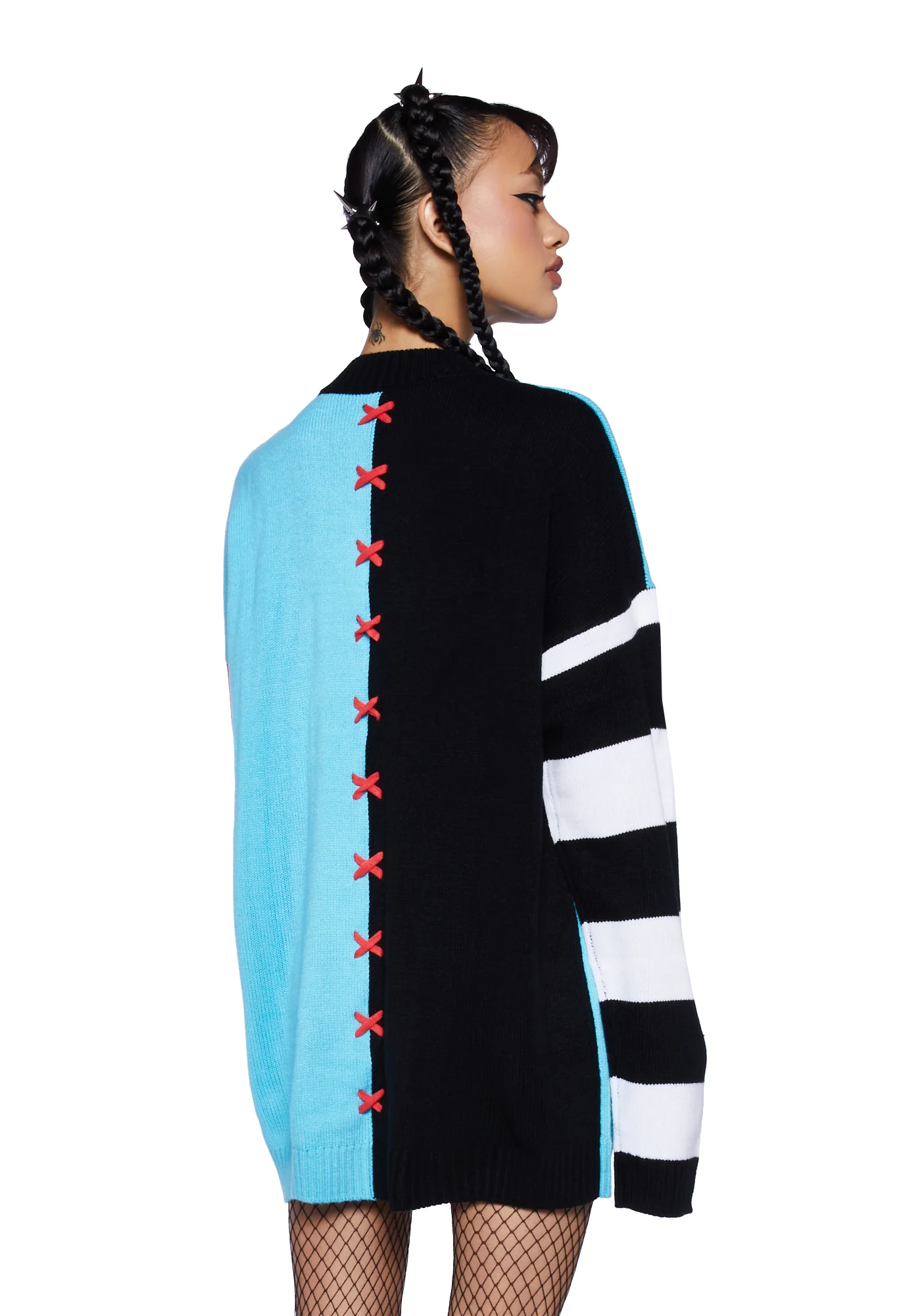 Split Personality Intarsia Sweater - Image 4
