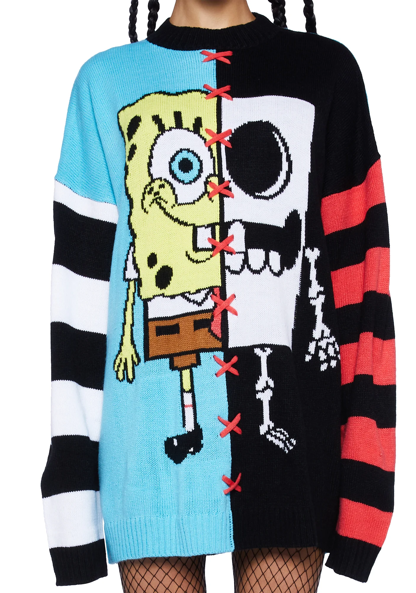 Split Personality Intarsia Sweater - Image 5