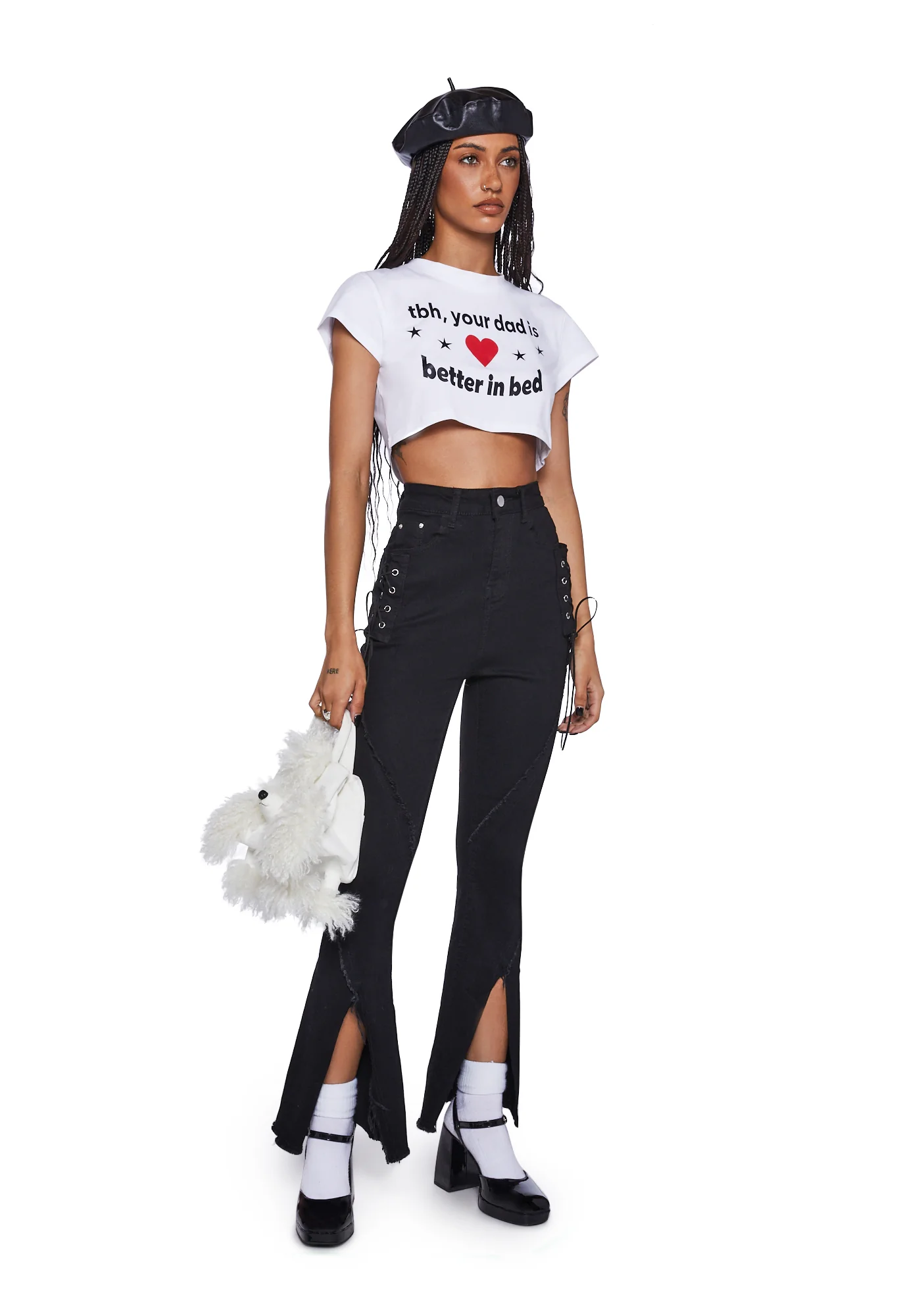 Split Ribbon Tie Pants - Image 2