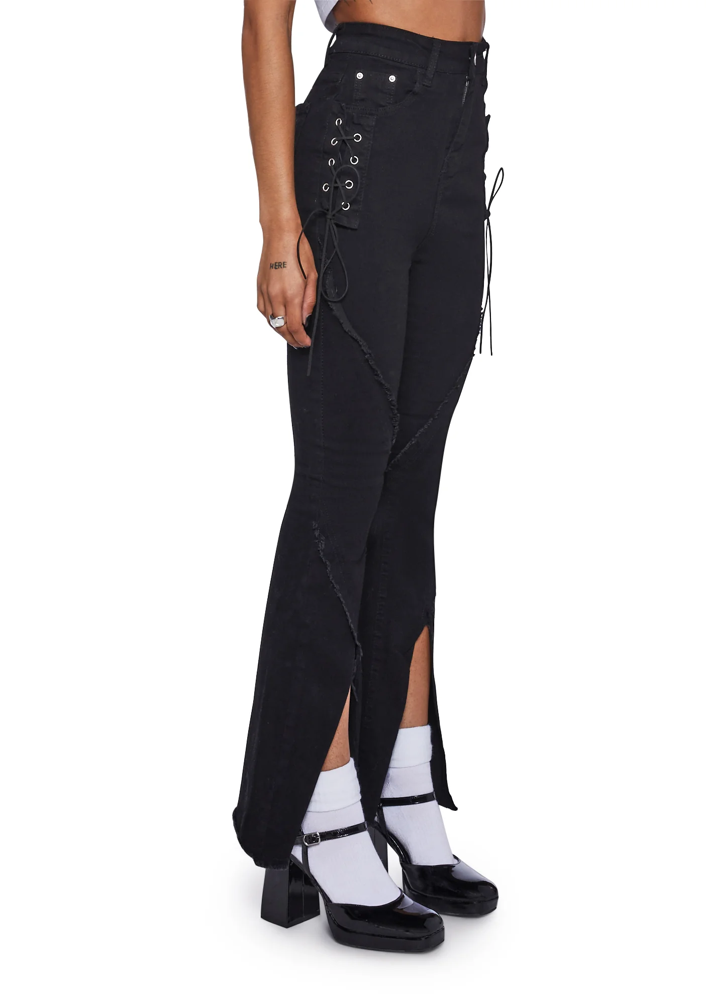 Split Ribbon Tie Pants - Image 3