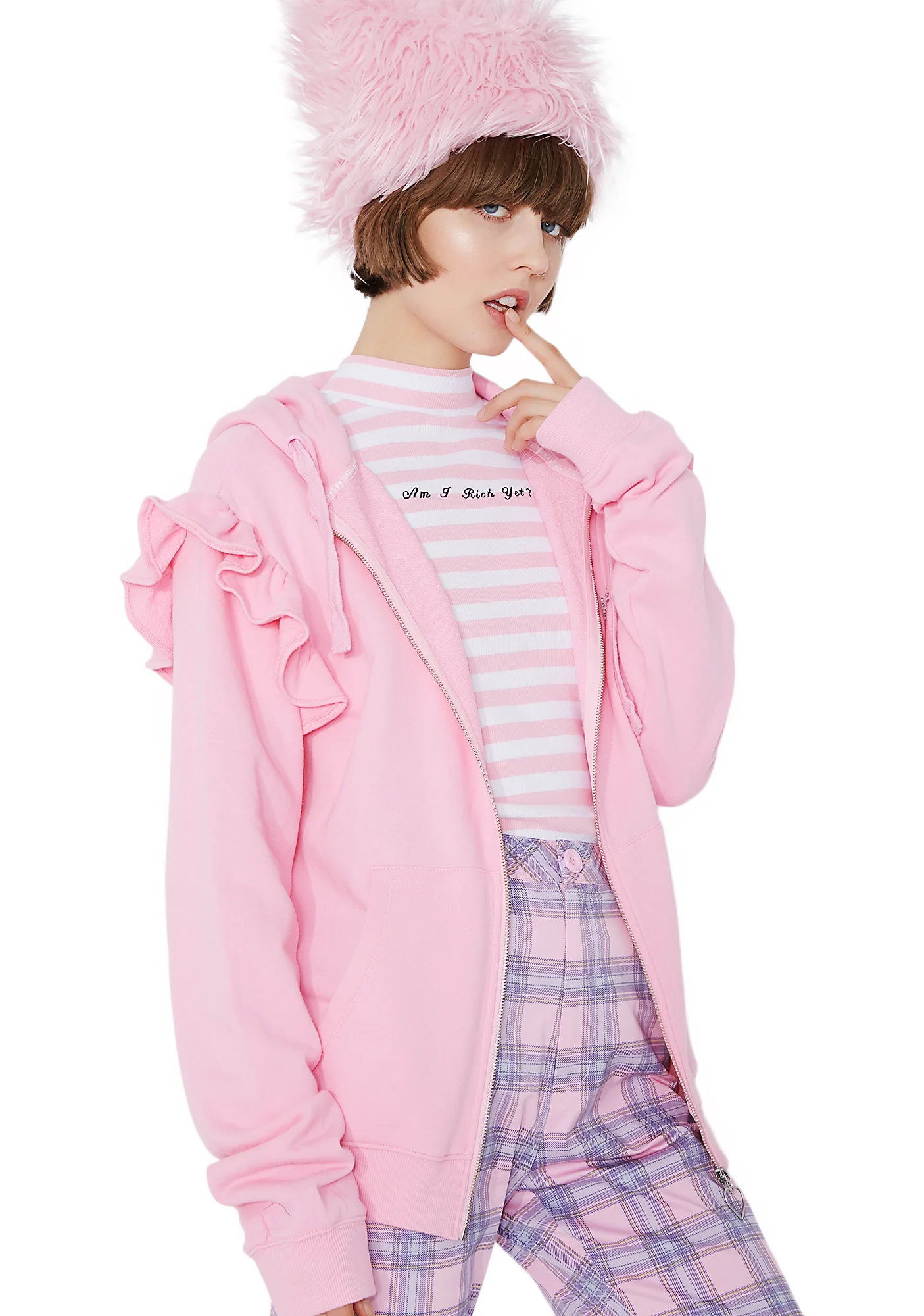 Spoilt Pink Hoodie - Image 4