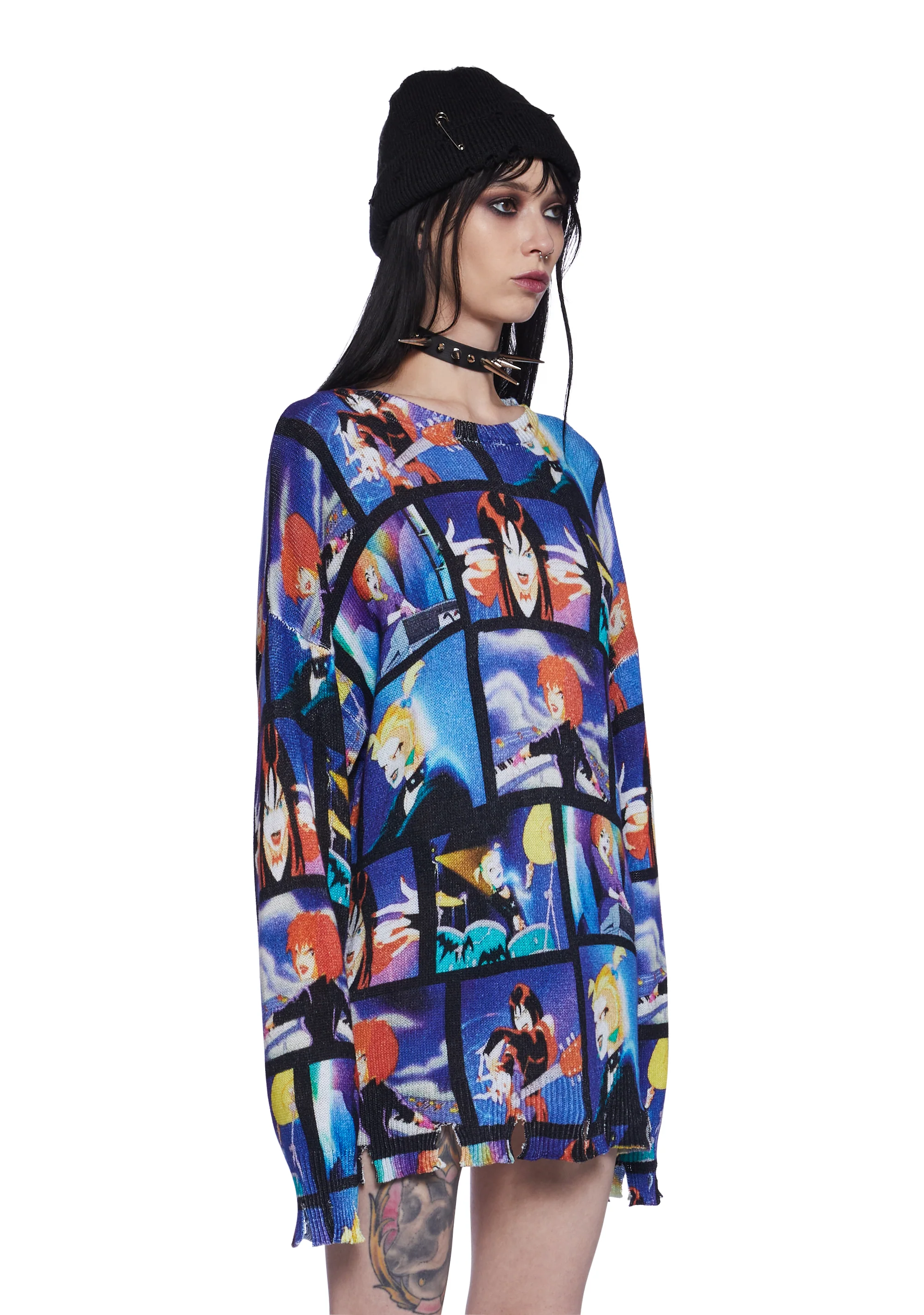 Spooky Girl Power Oversized Sweater - Image 3
