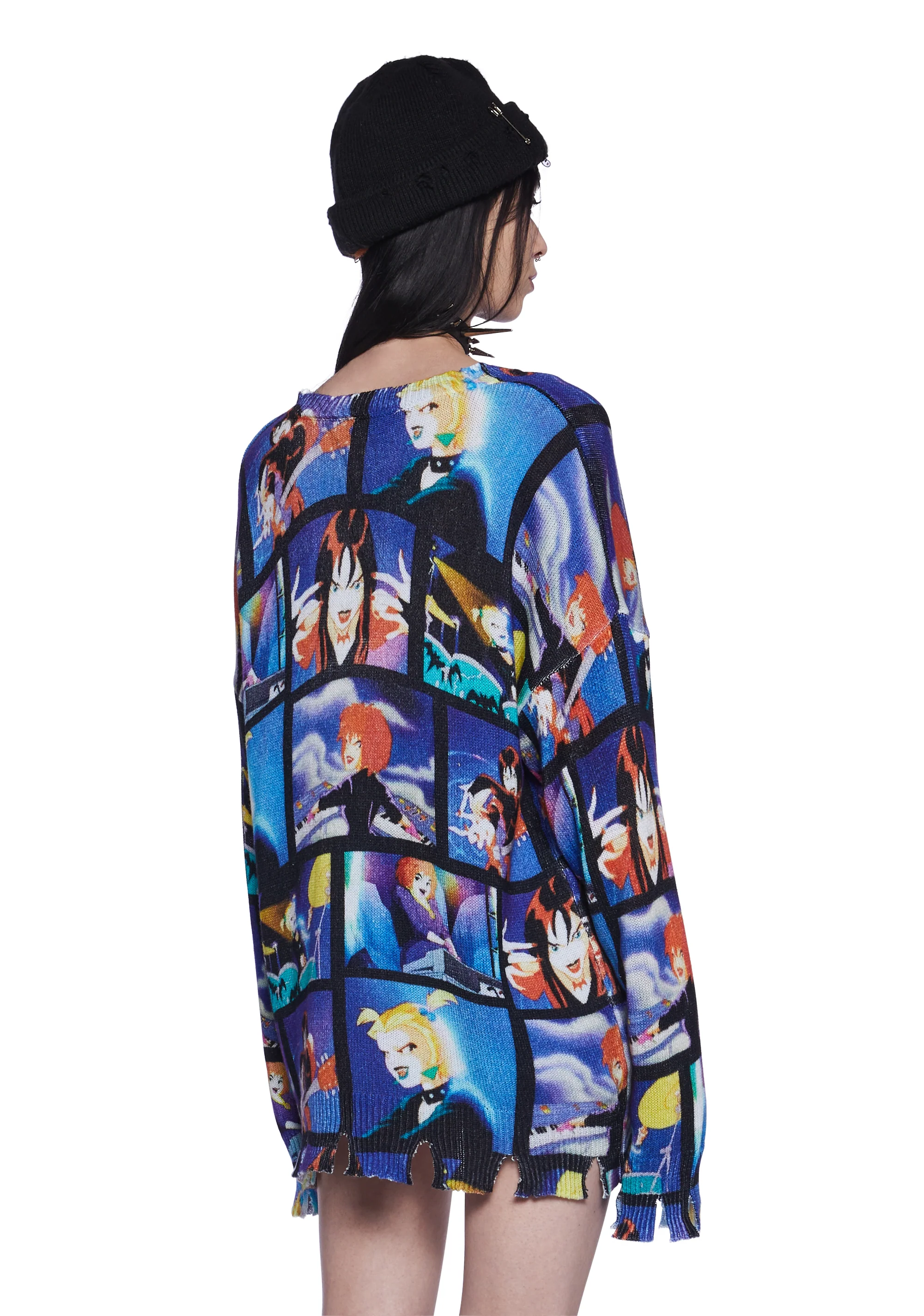 Spooky Girl Power Oversized Sweater - Image 4