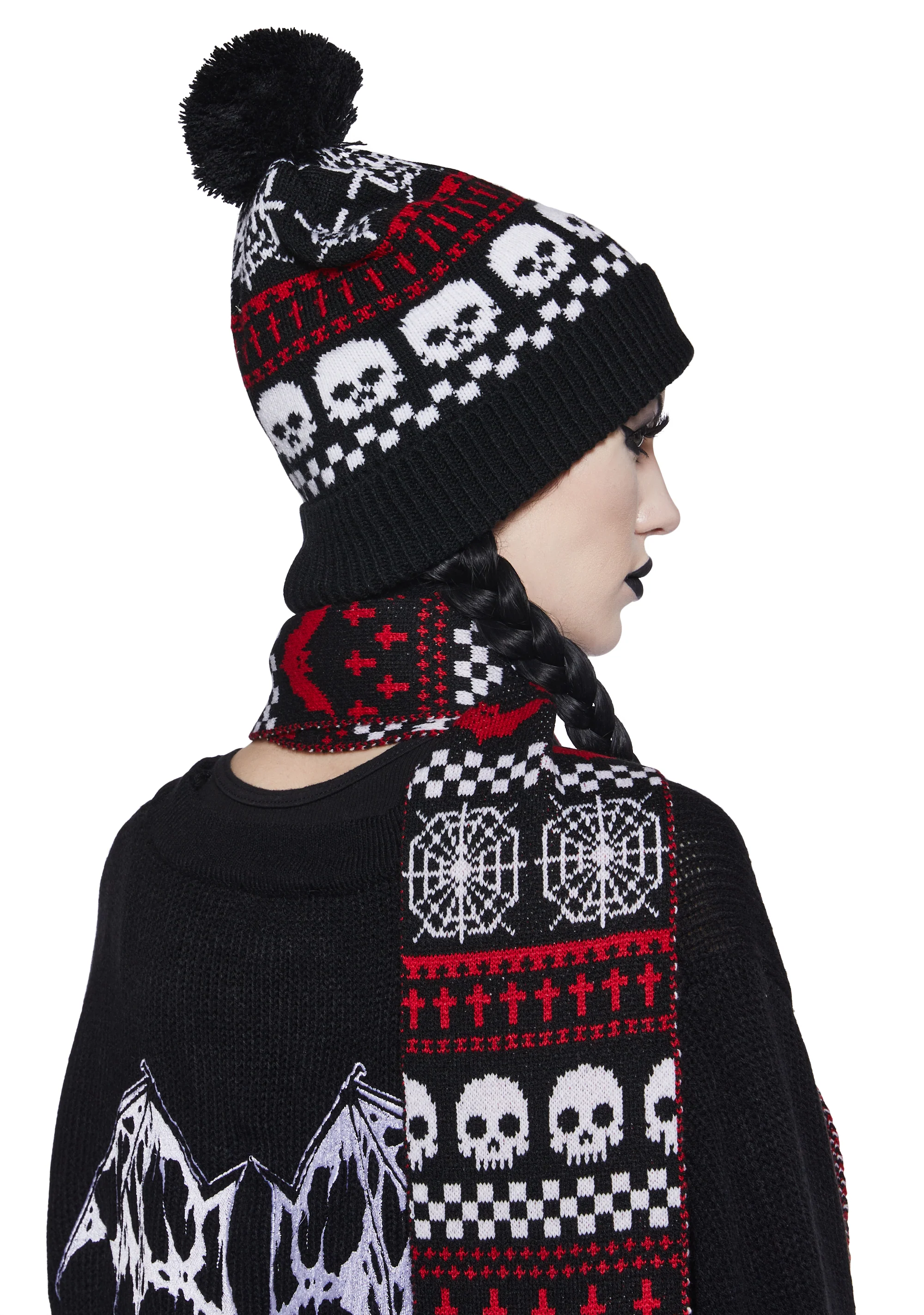 Spooky Wishes Beanie And Scarf Set - Image 3