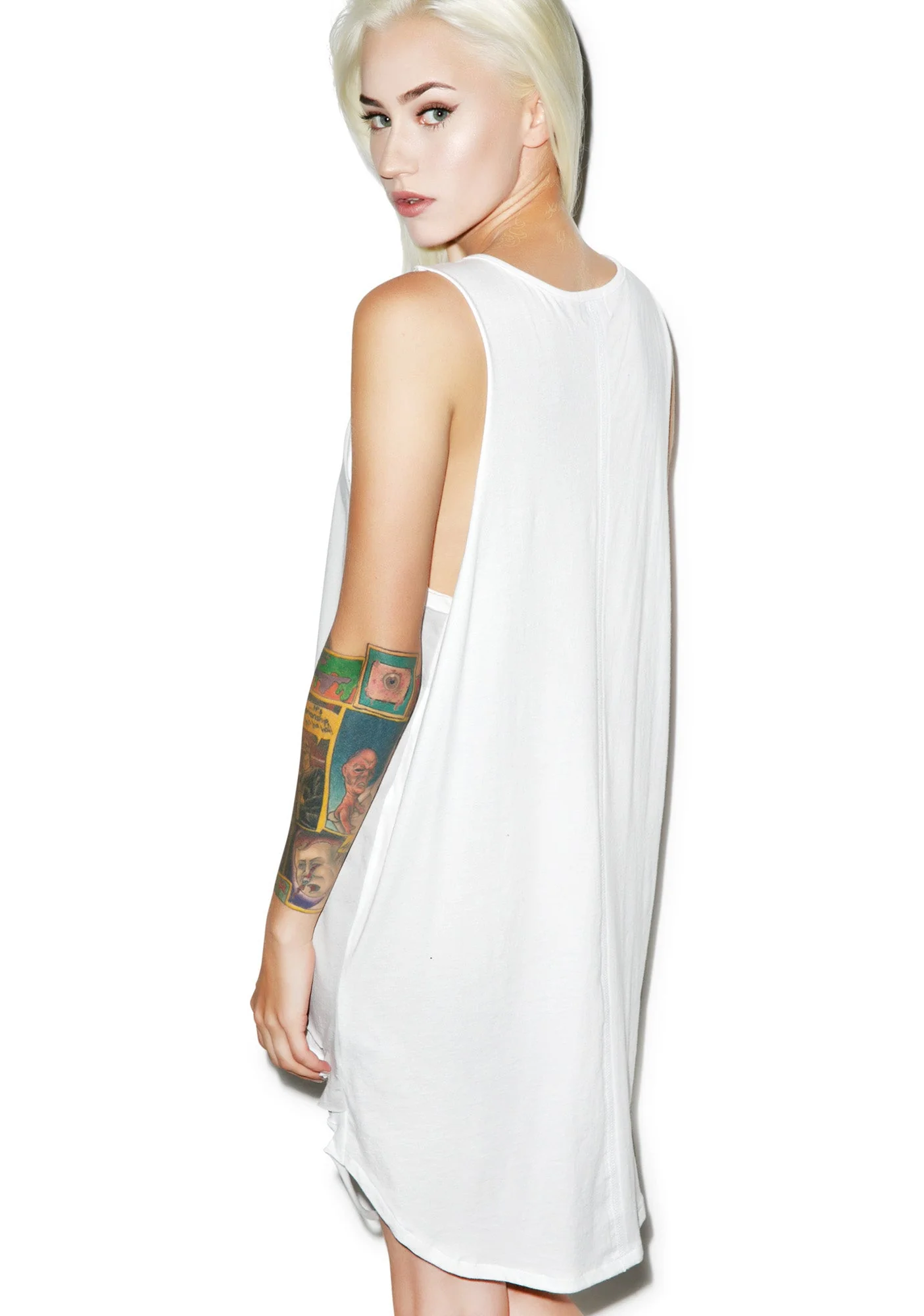 Spurlock Double Layered Tank Top - Gray - Image 7