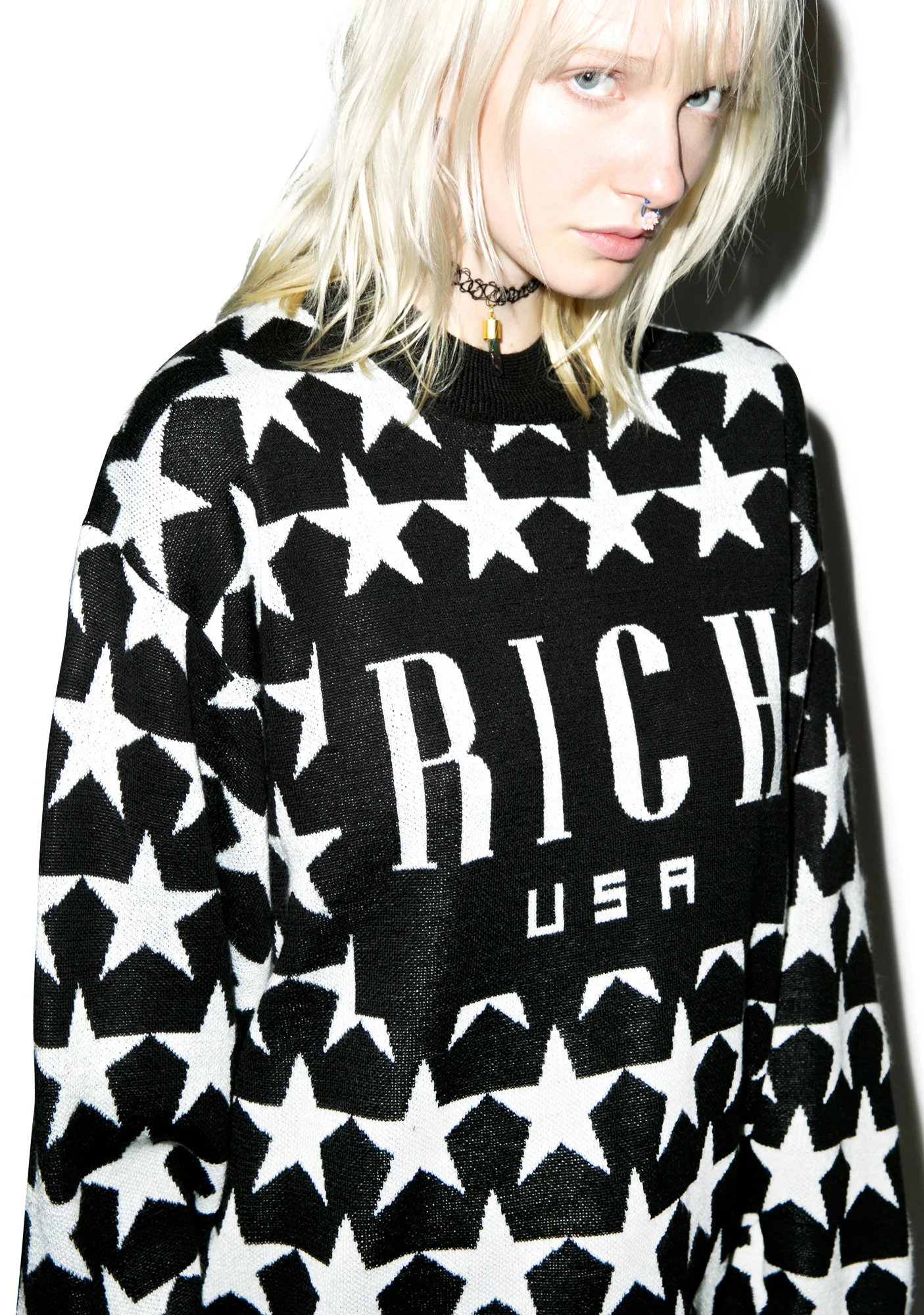 Star Highneck Knit Crew - Image 3