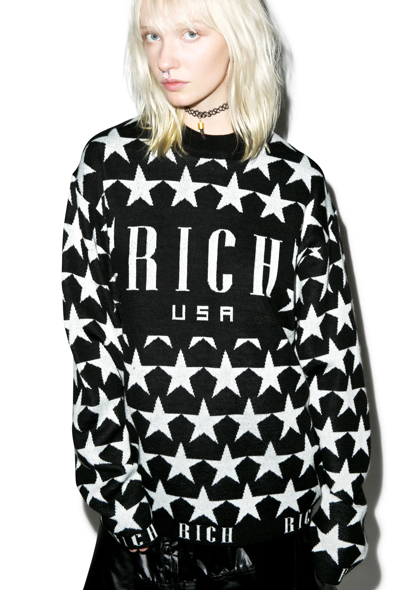 Star Highneck Knit Crew - Image 4