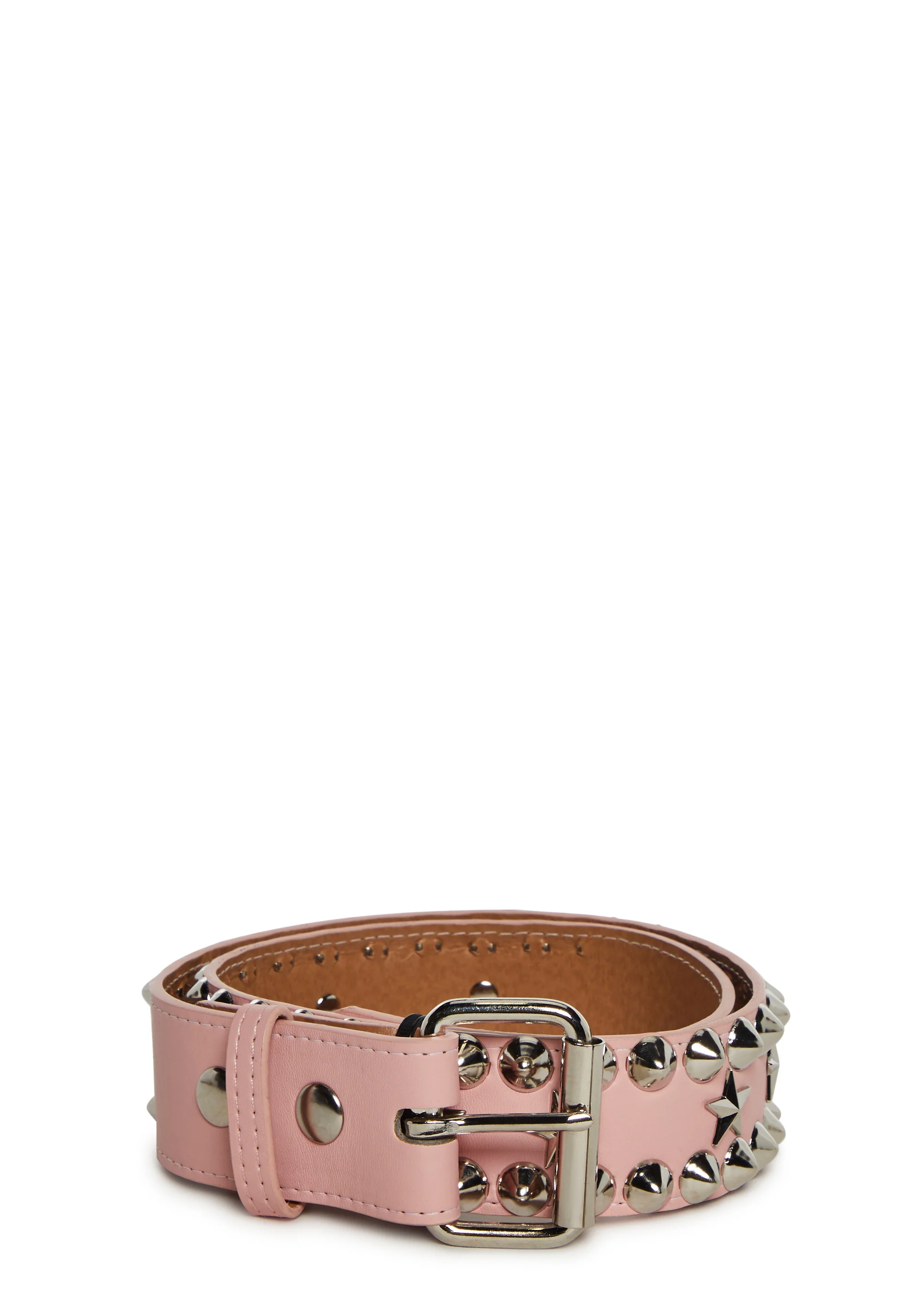 Star Studded Belt - Pink - Image 4