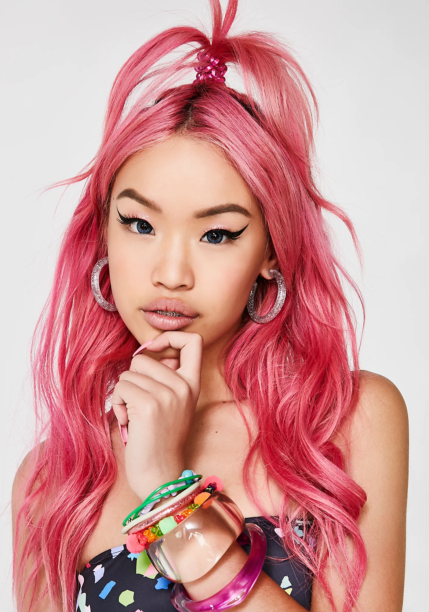 Stardust High Hoop Earrings - Image 3