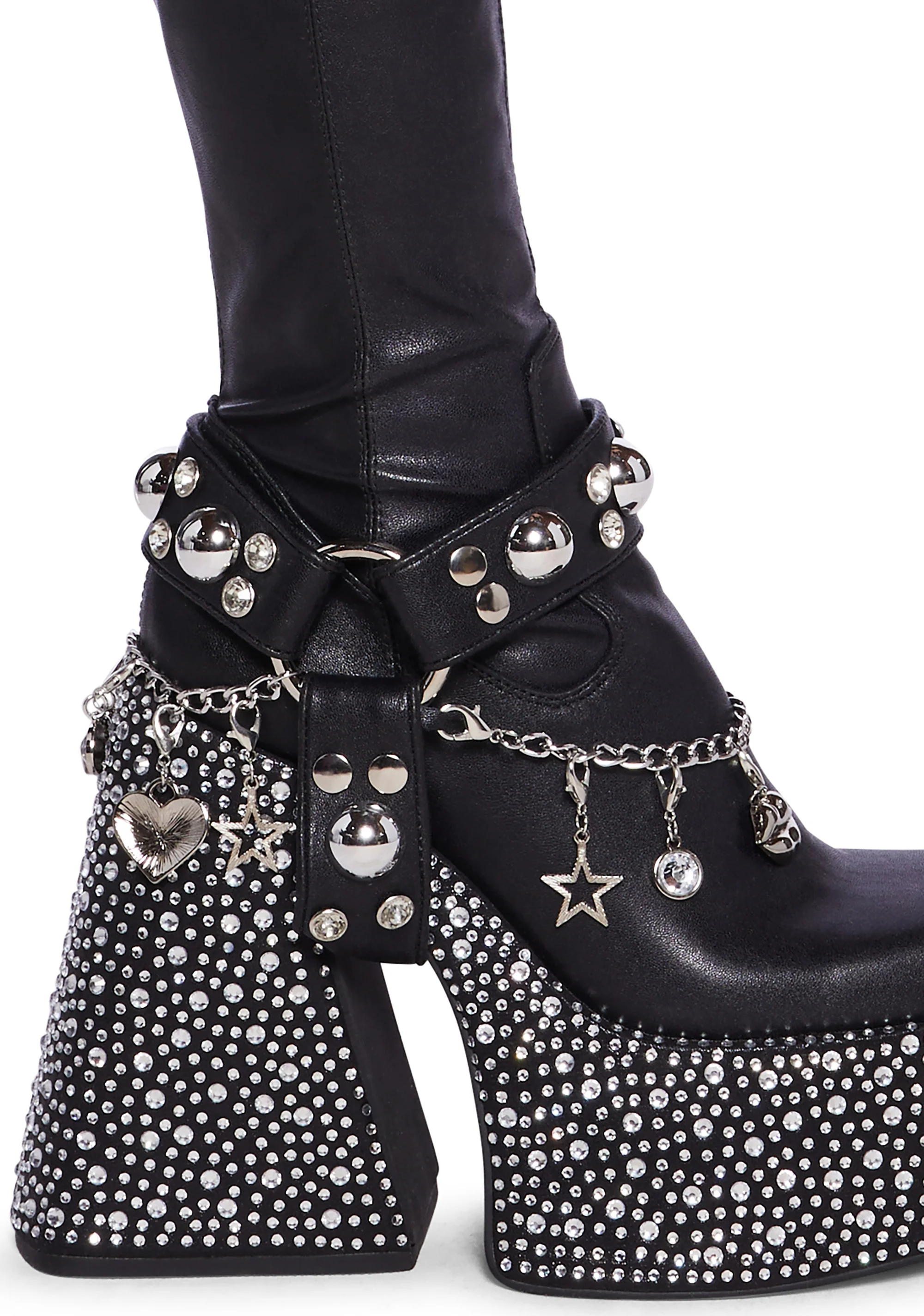 Starrin' N' Stylin' Platform Boots - Black - Image 2