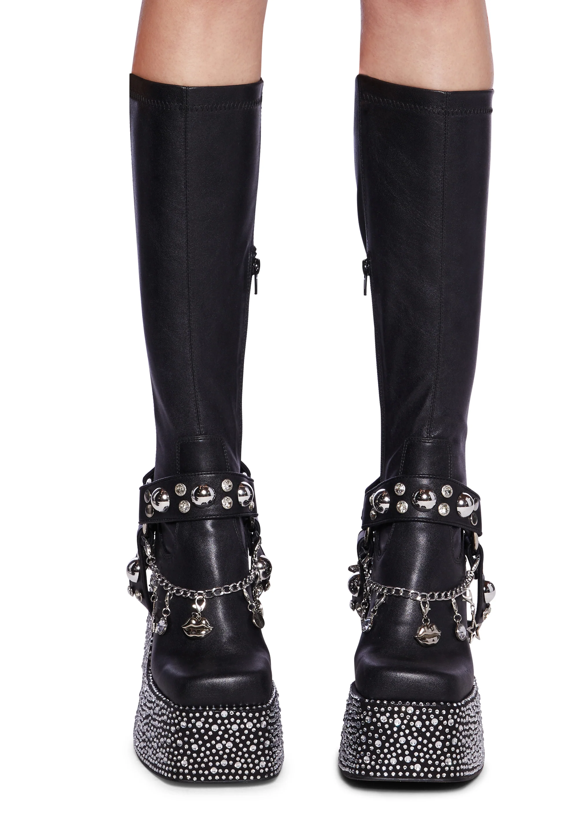 Starrin' N' Stylin' Platform Boots - Black - Image 5