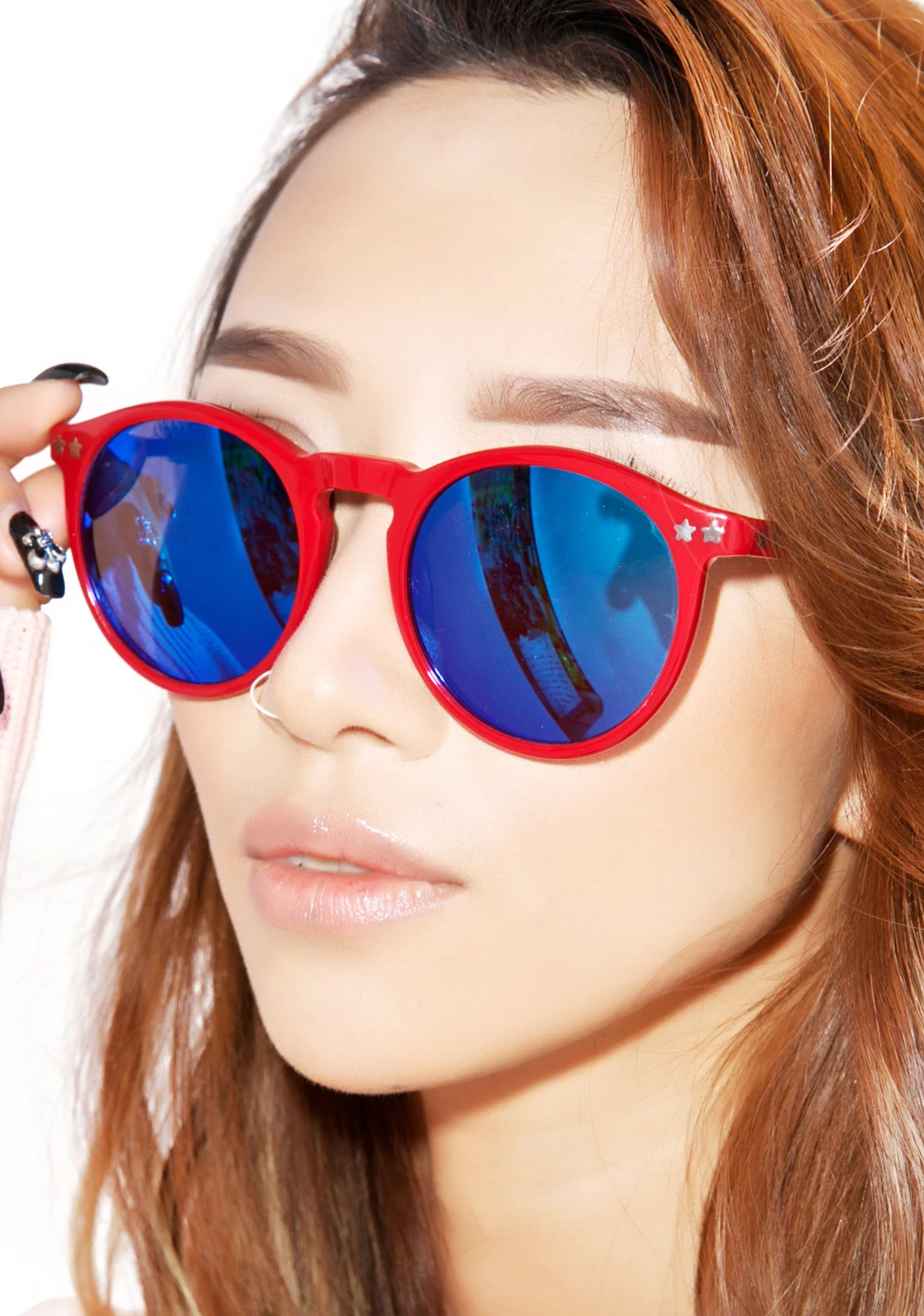 Steff Deluxe Frame Sunglasses - Blue - Image 8