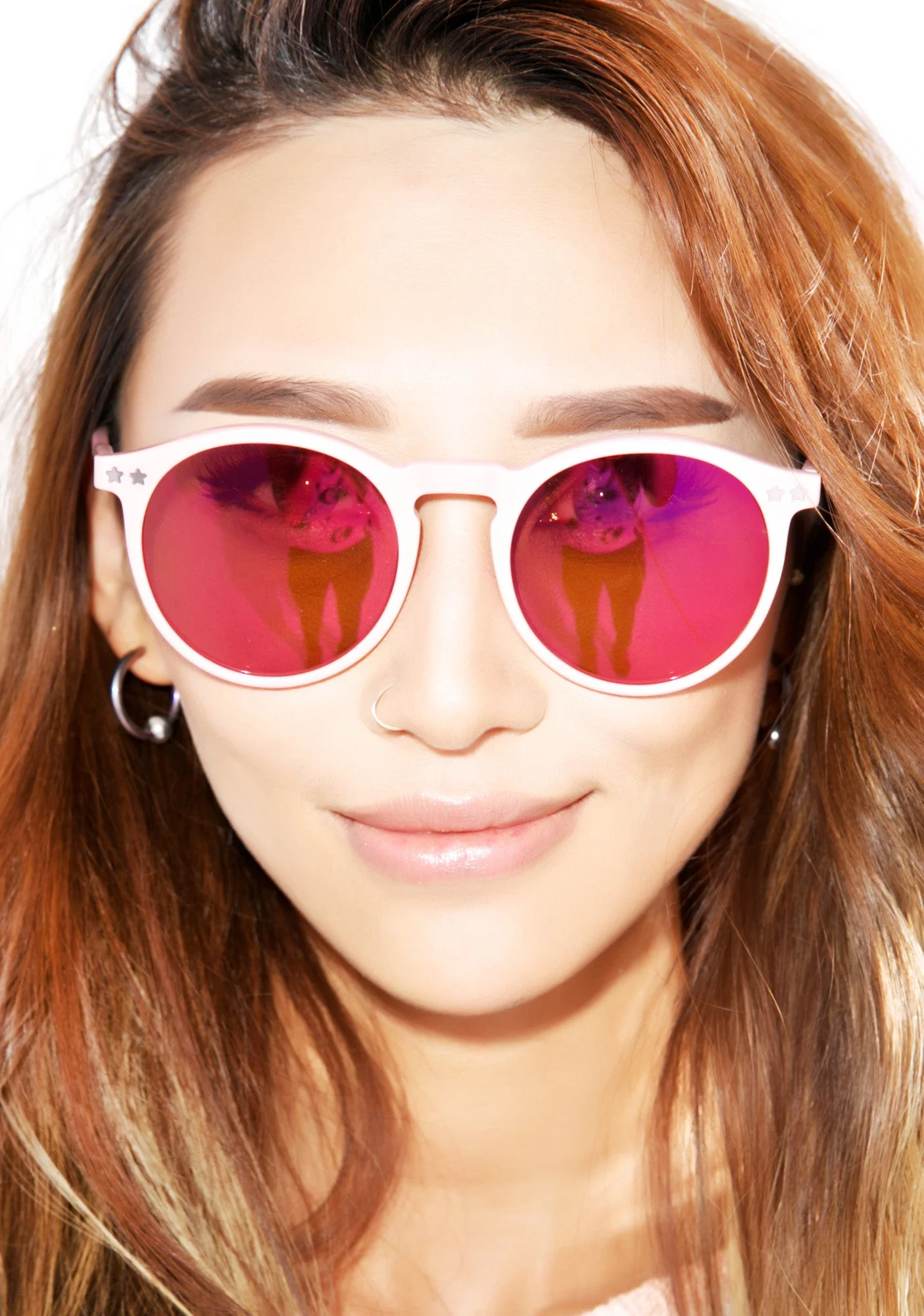 Steff Deluxe Frame Sunglasses - Red - Image 2