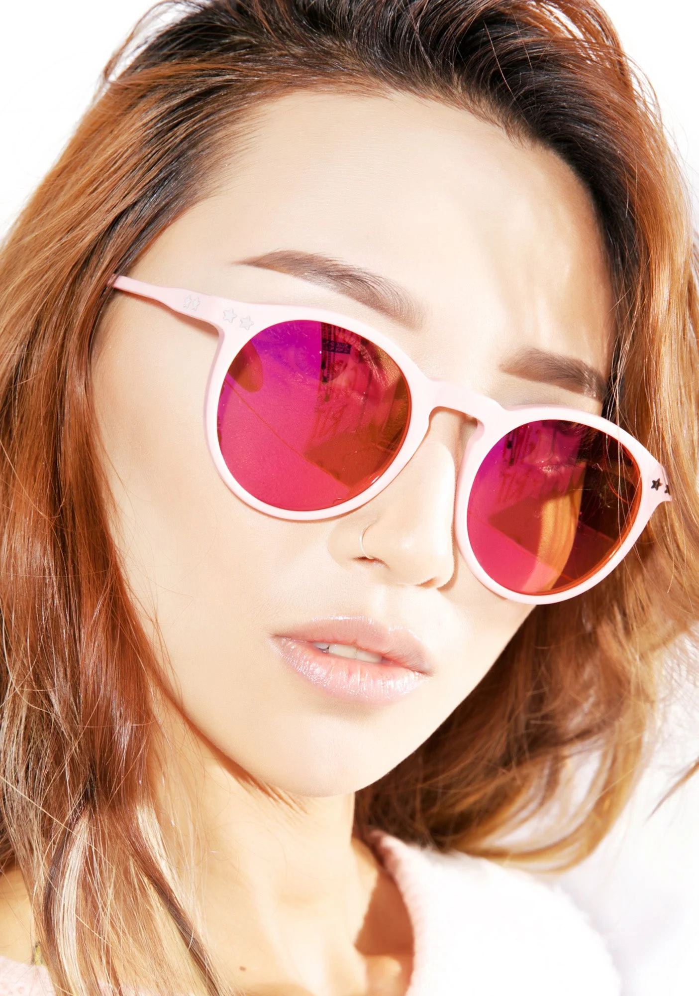 Steff Deluxe Frame Sunglasses - Red - Image 3