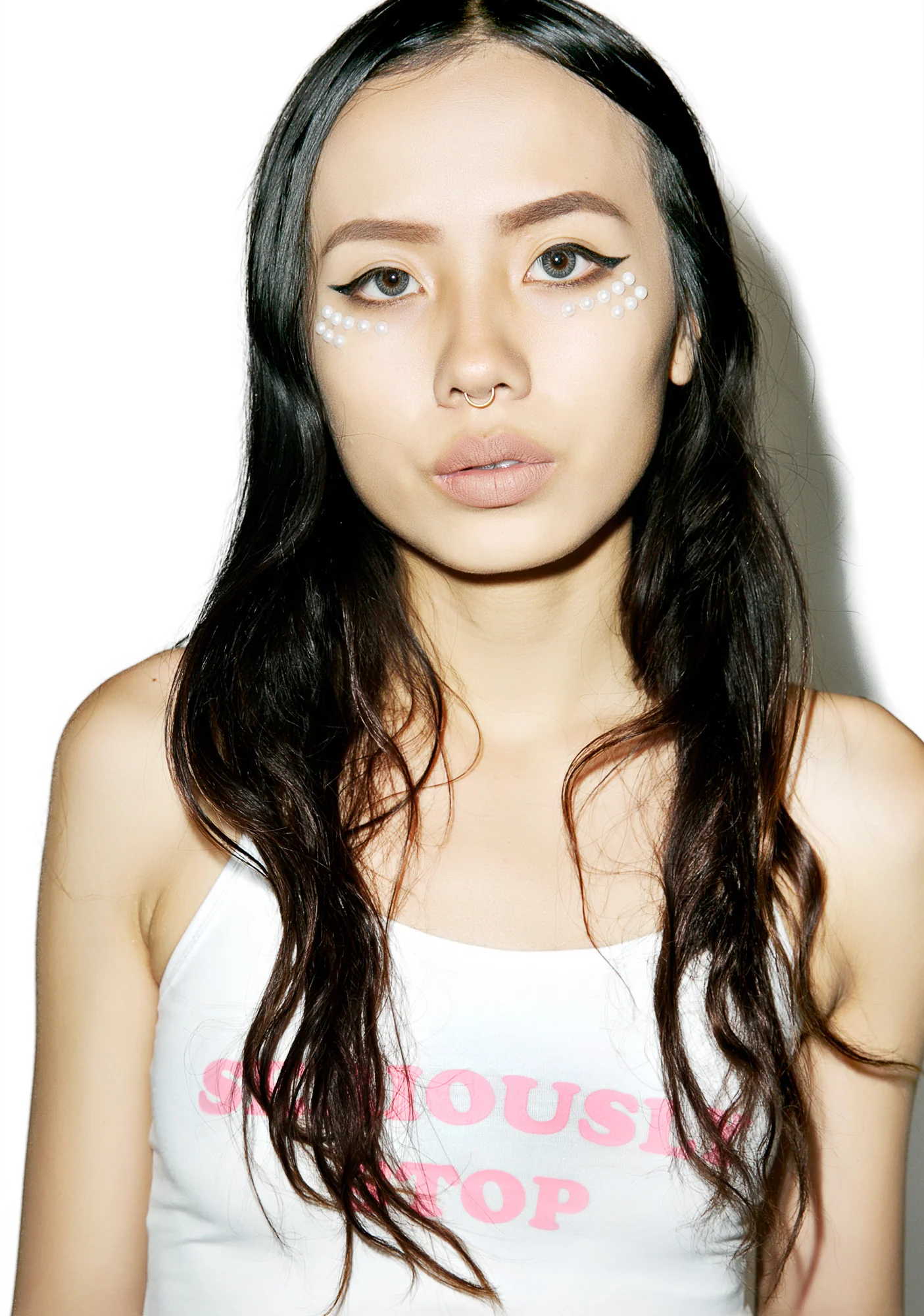 Stella White Pearl Face Jewels - Image 4