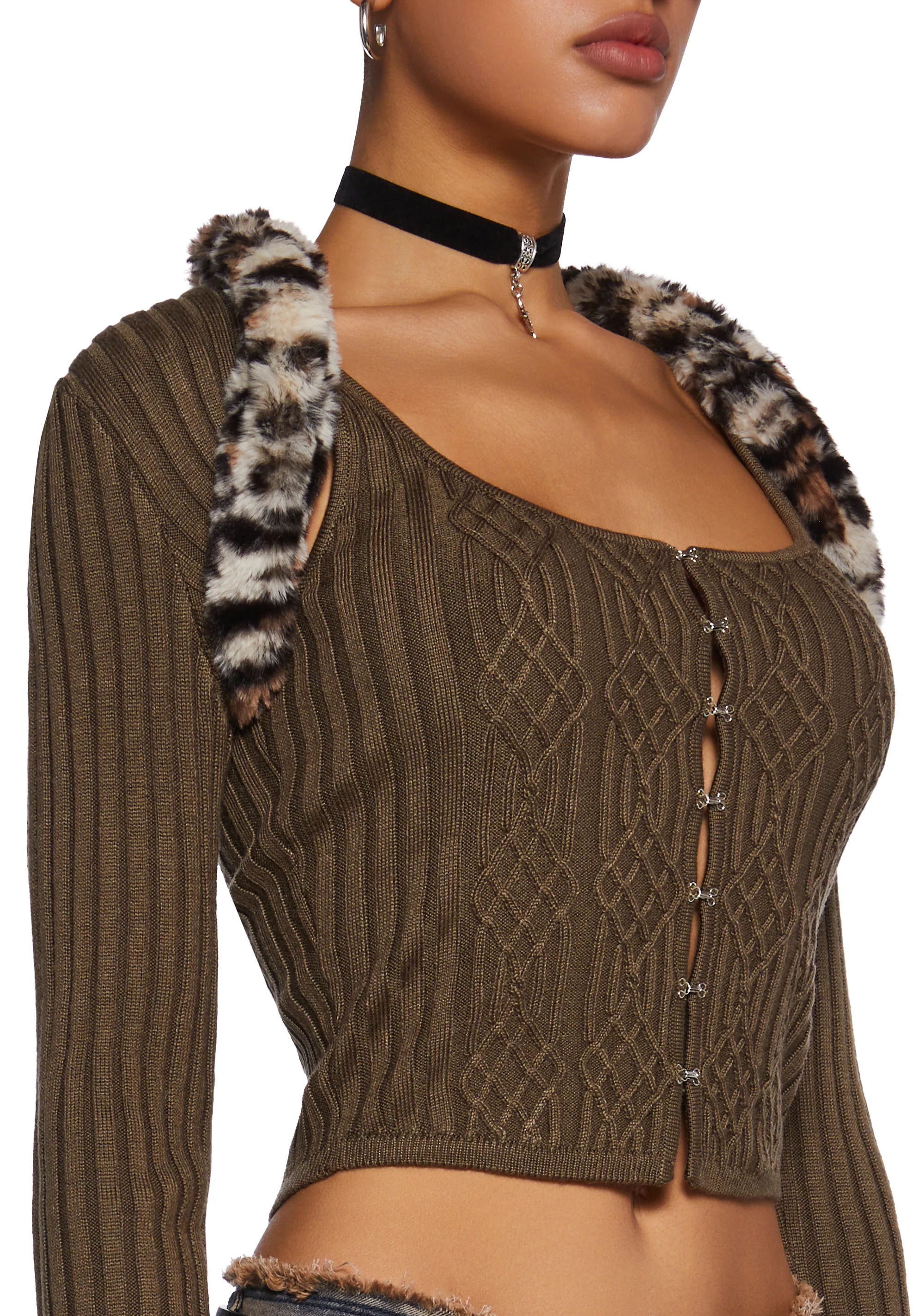 Straight Edge Corset And Shrug Set - Image 5
