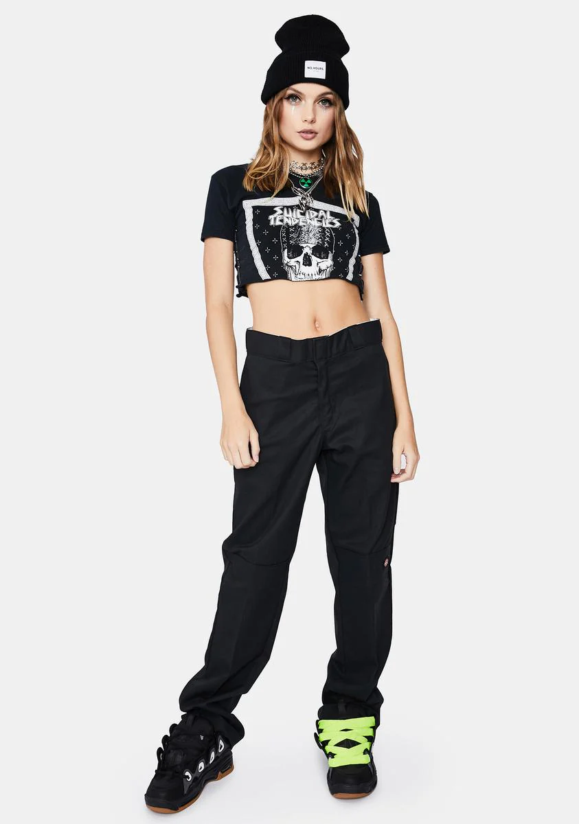 Straight Twill Double Knee Work Pants - Image 3