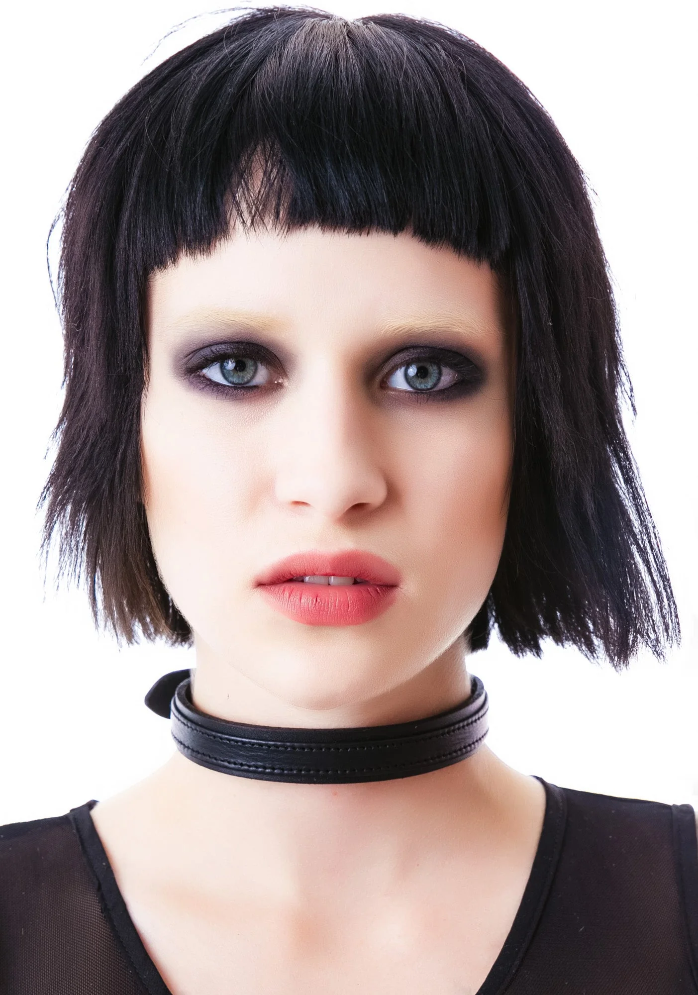 Strap Tease Leather Choker - Red - Image 14