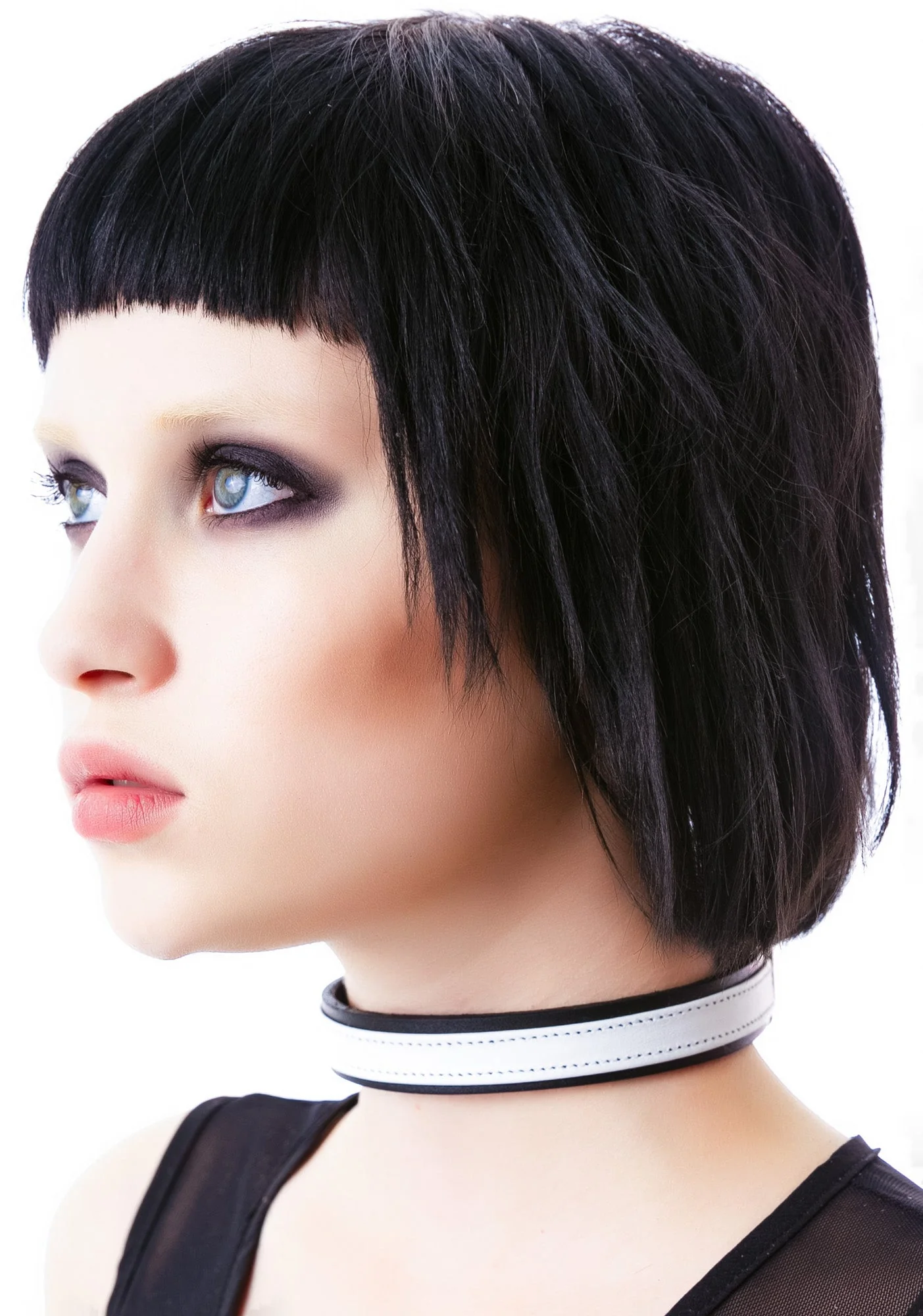 Strap Tease Leather Choker - Red - Image 3