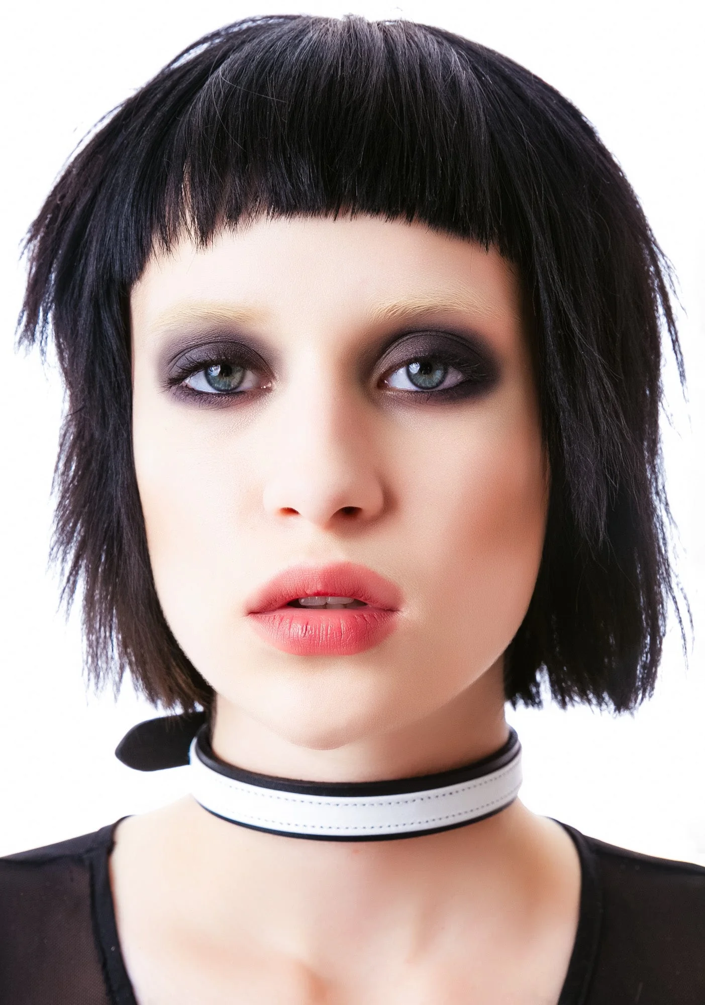 Strap Tease Leather Choker - Red - Image 5