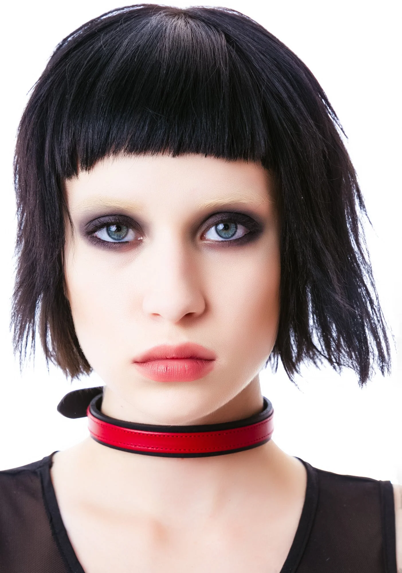 Strap Tease Leather Choker - Black - Image 10