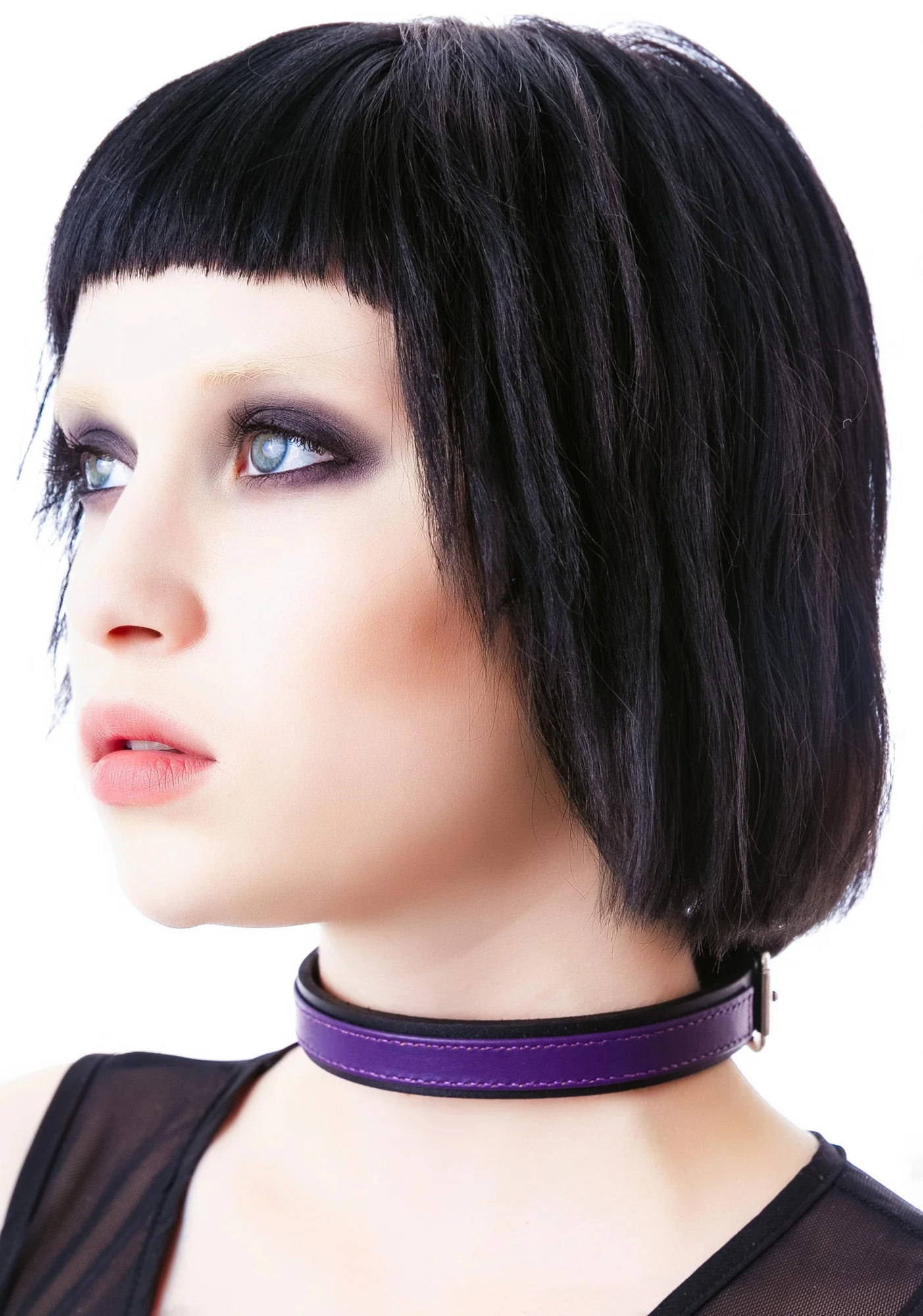 Strap Tease Leather Choker - Black - Image 16