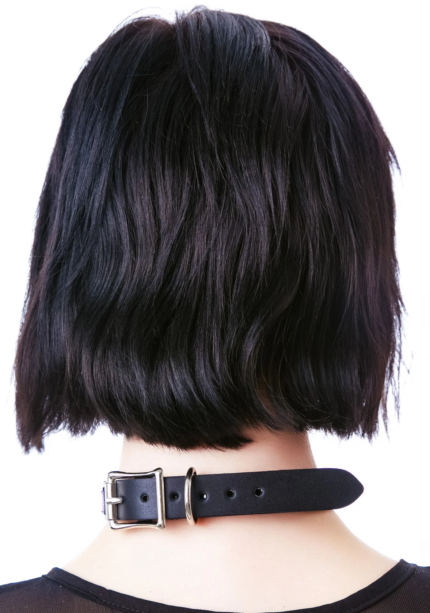 Strap Tease Leather Choker - Black - Image 19