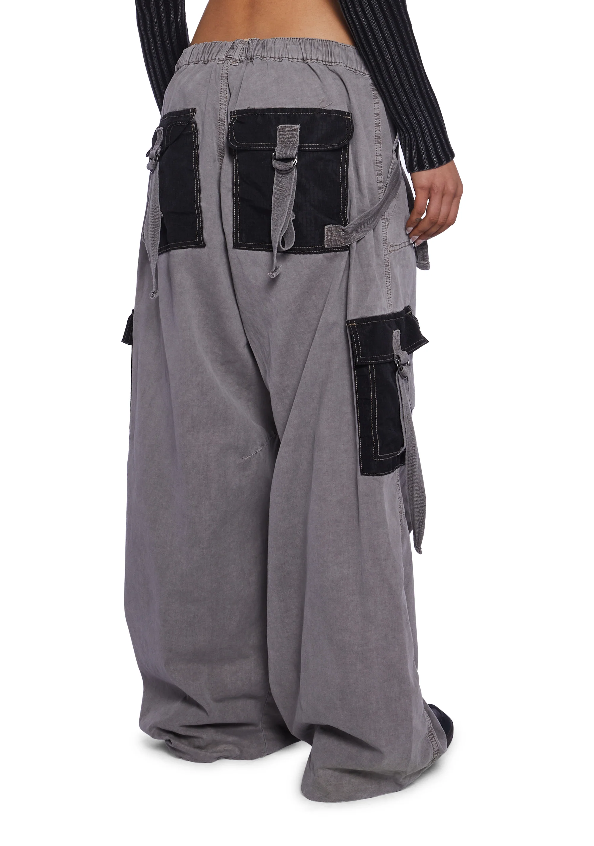 Strappy Cargo Mix Pants - Image 4